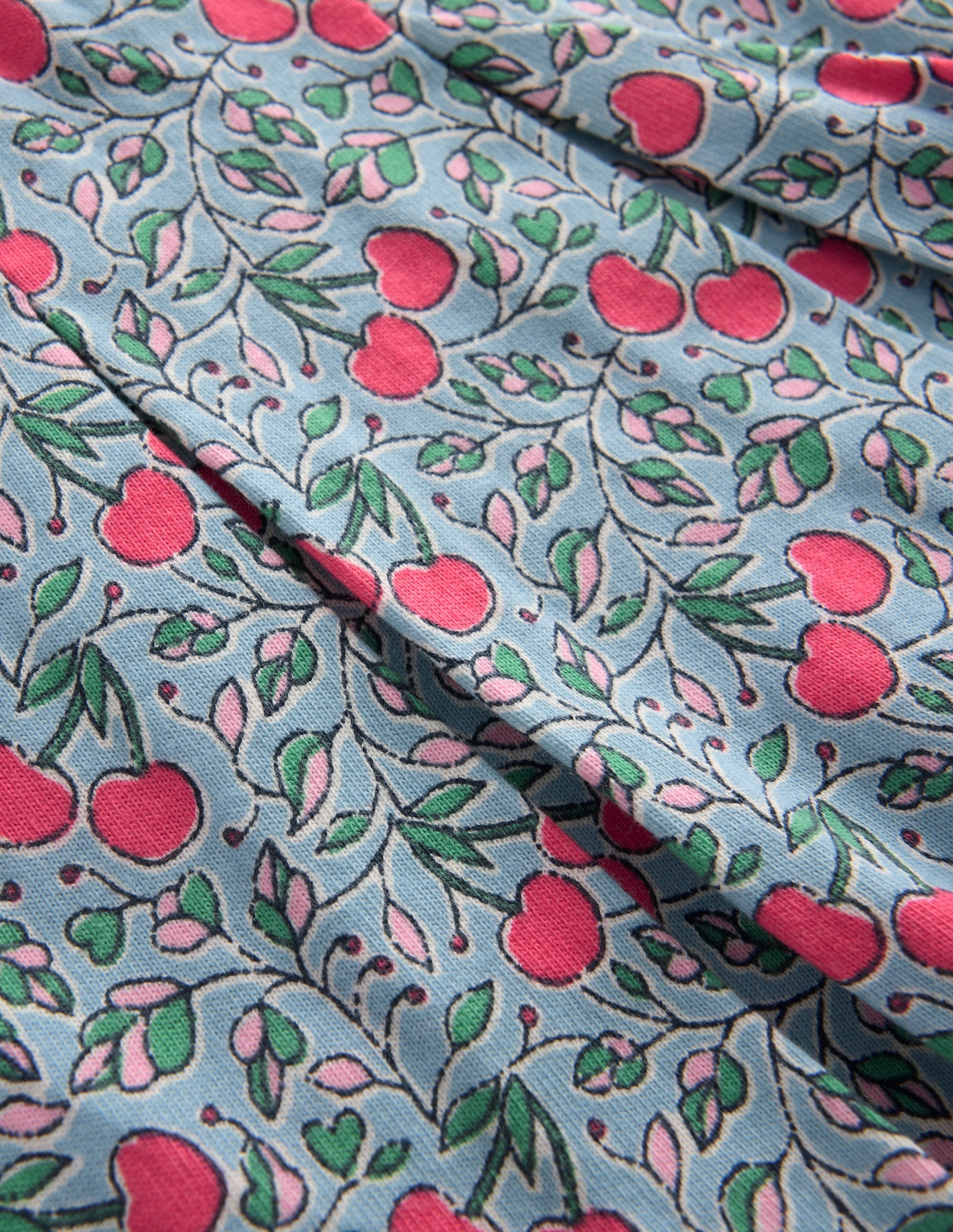 Pleated Jersey Skort-Blue Cherries - Image 3