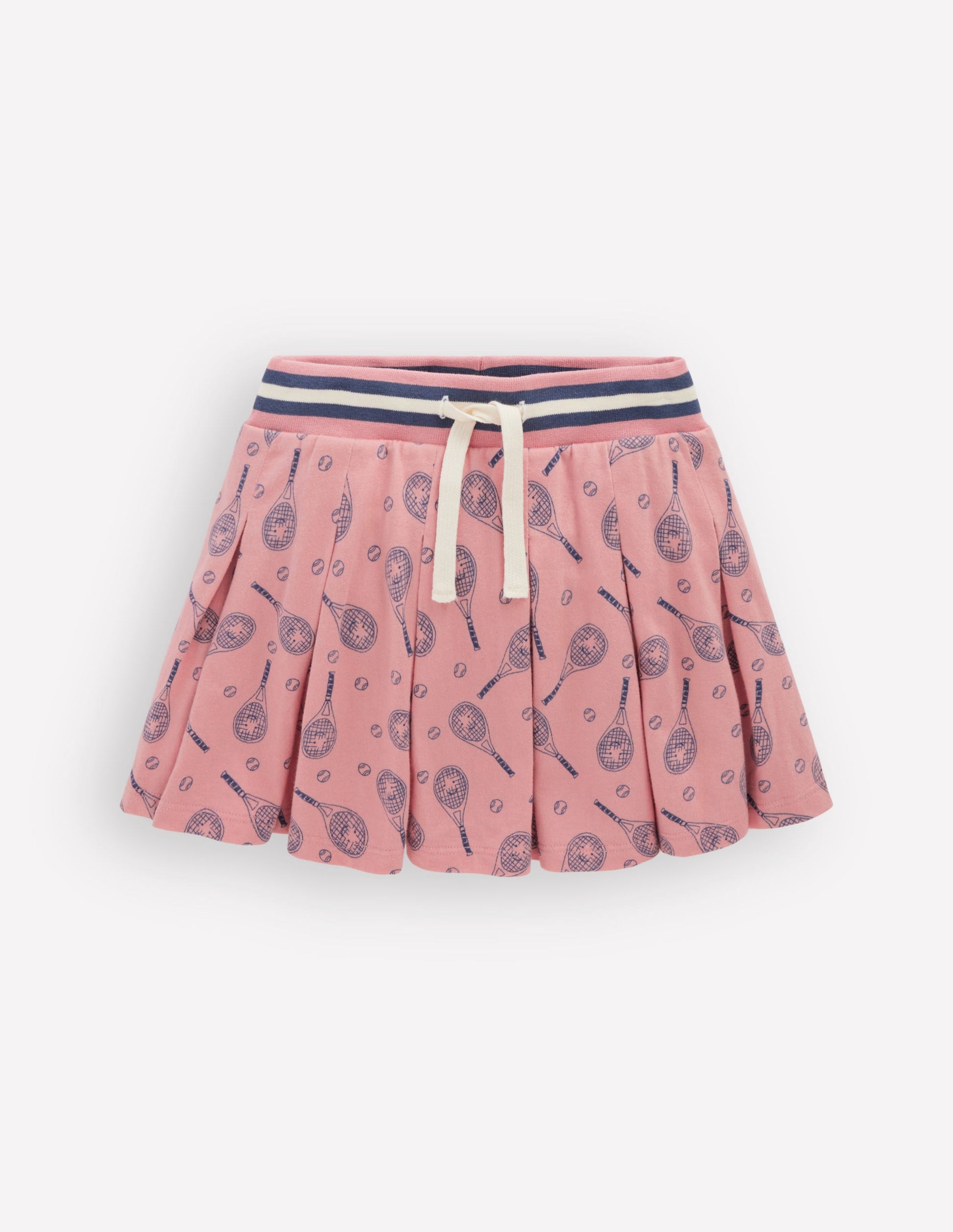 Plissierter Jersey-Skort-Rosa Tennis-1