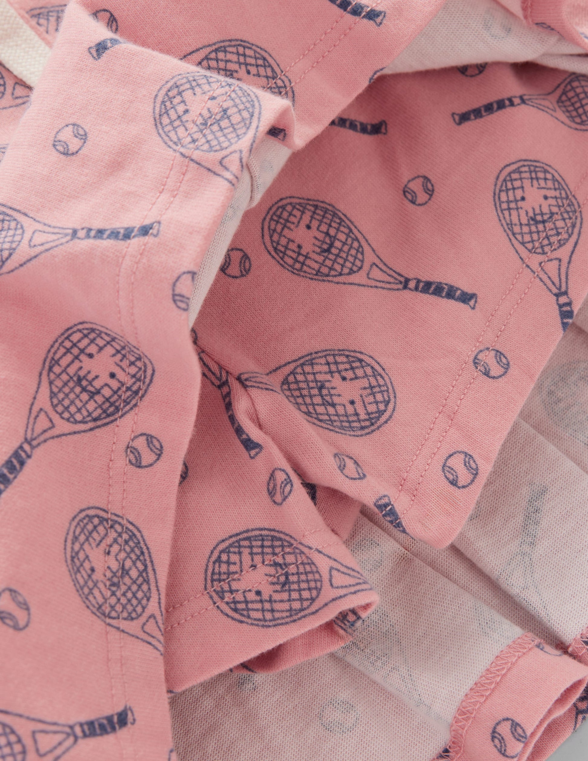 Plissierter Jersey-Skort-Rosa Tennis-3
