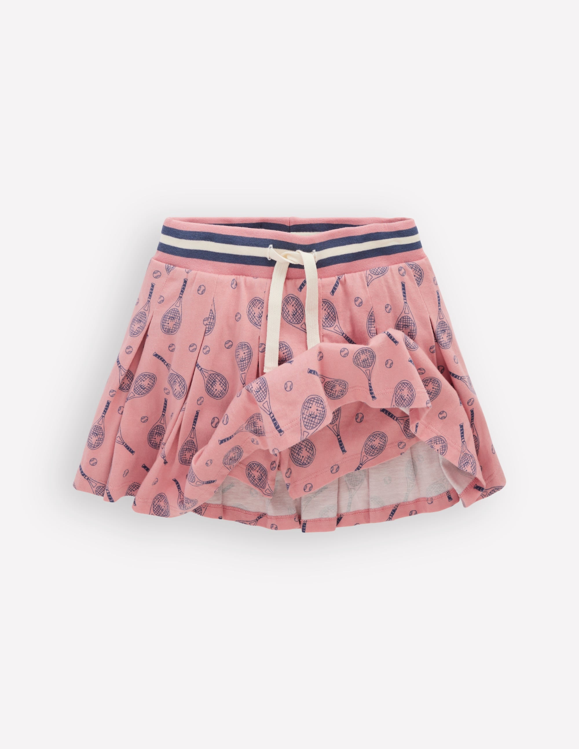 Plissierter Jersey-Skort-Rosa Tennis - Image 4