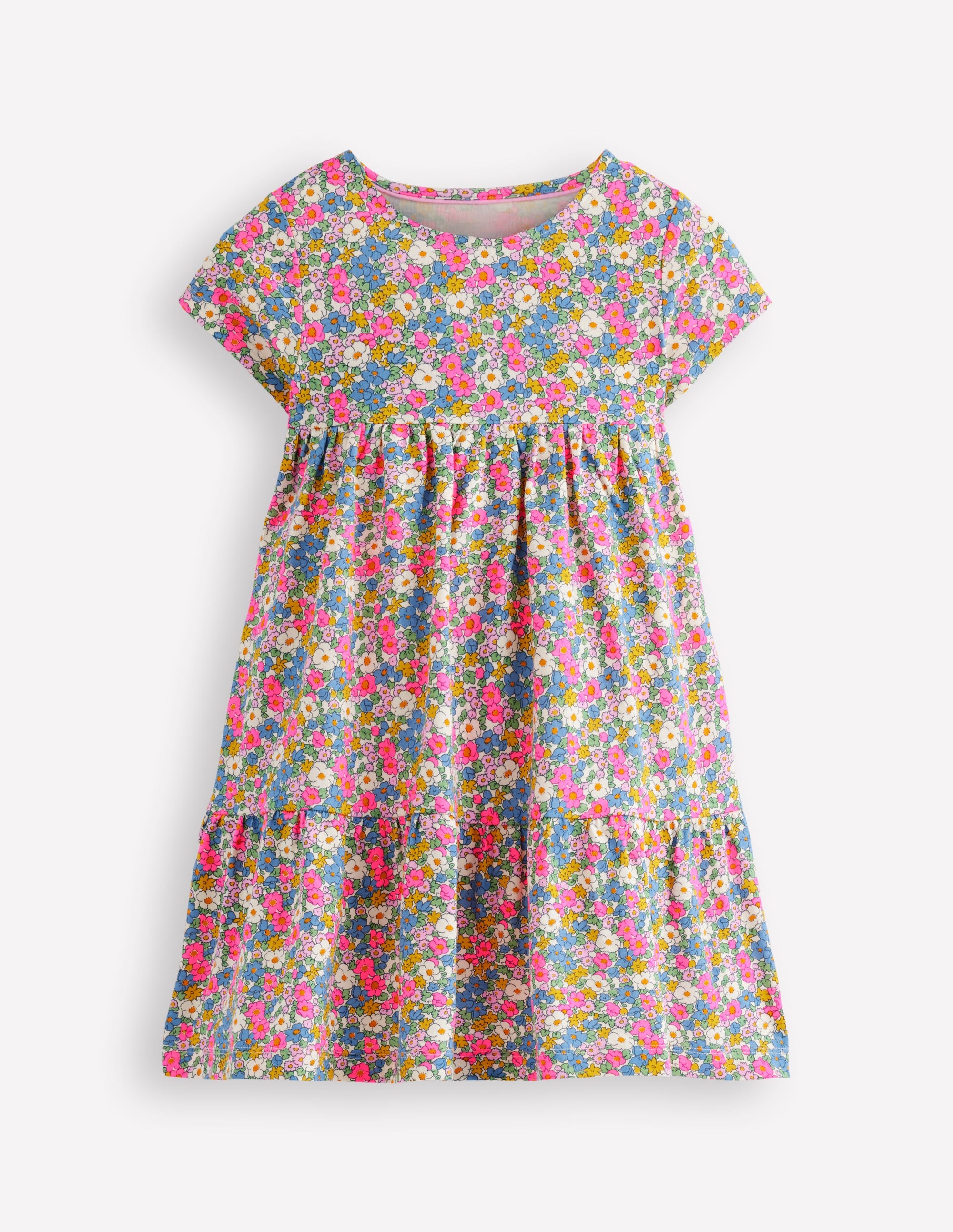 Robe tournoyante Ariel en jersey-Motif petites fleurs - Image 1