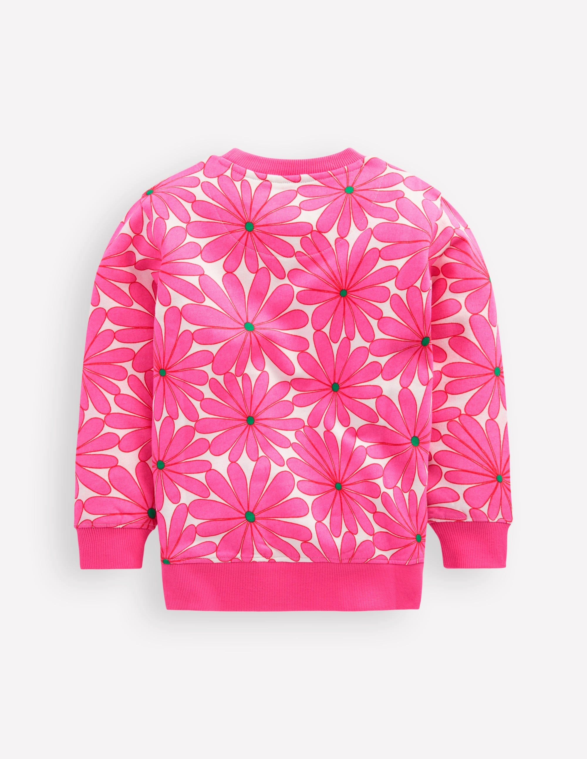 Bedrucktes Sweatshirt-Festivalrosa Riesengänseblümchen - Image 2