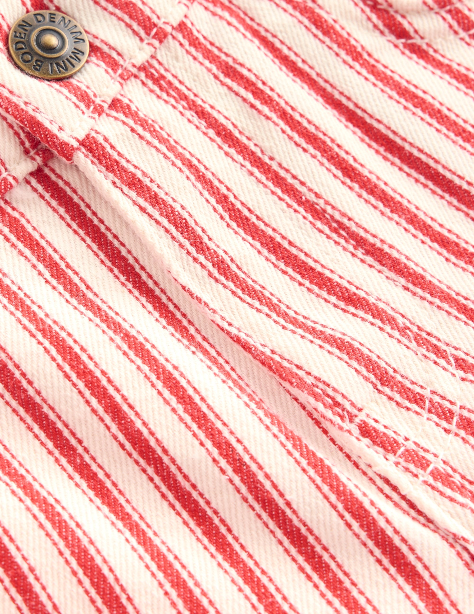 Jean ample-Rayé tramway rouge coquelicot - Image 3