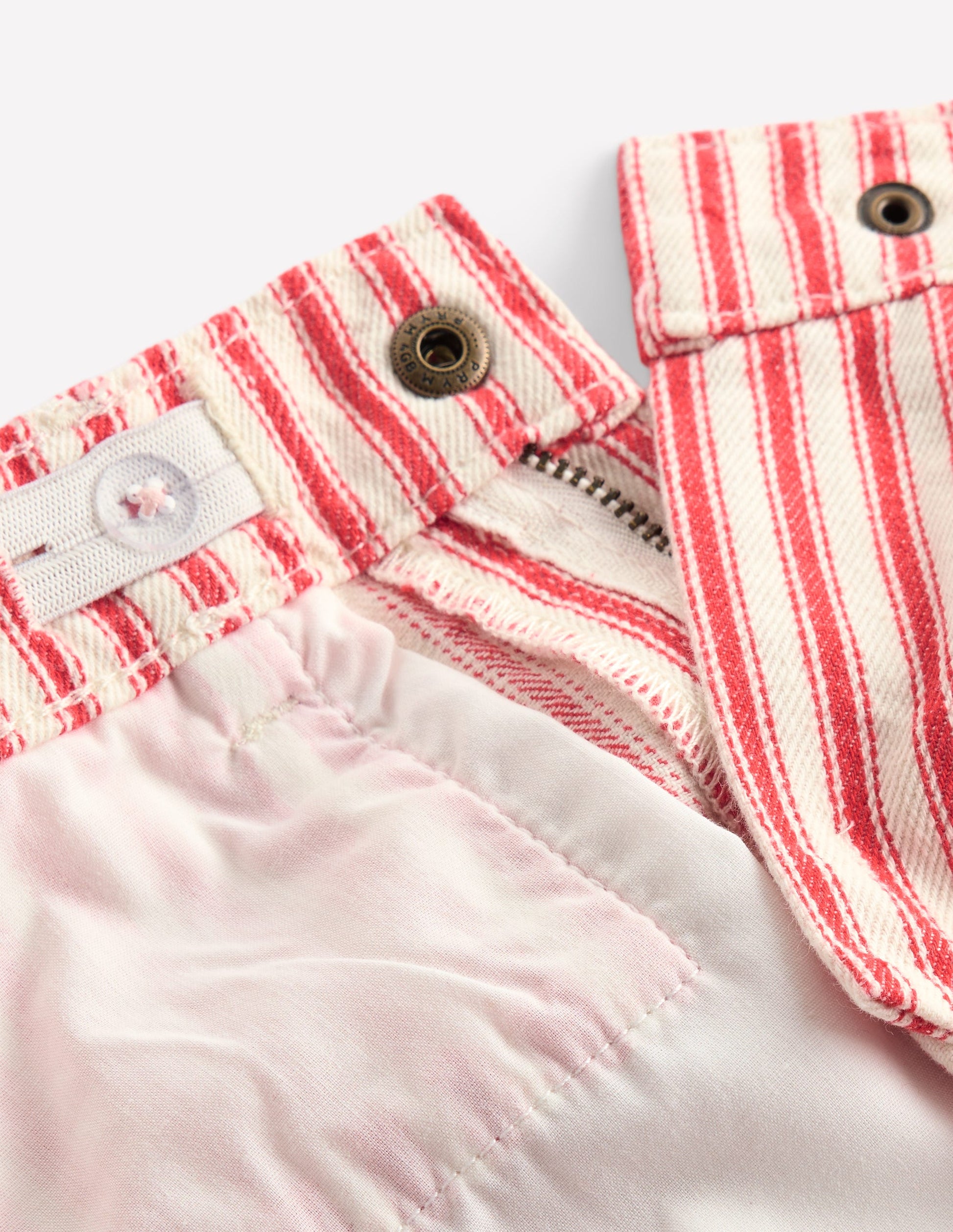 Barrel-Jeans-Mohnrot Straßenbahn Streifen-5