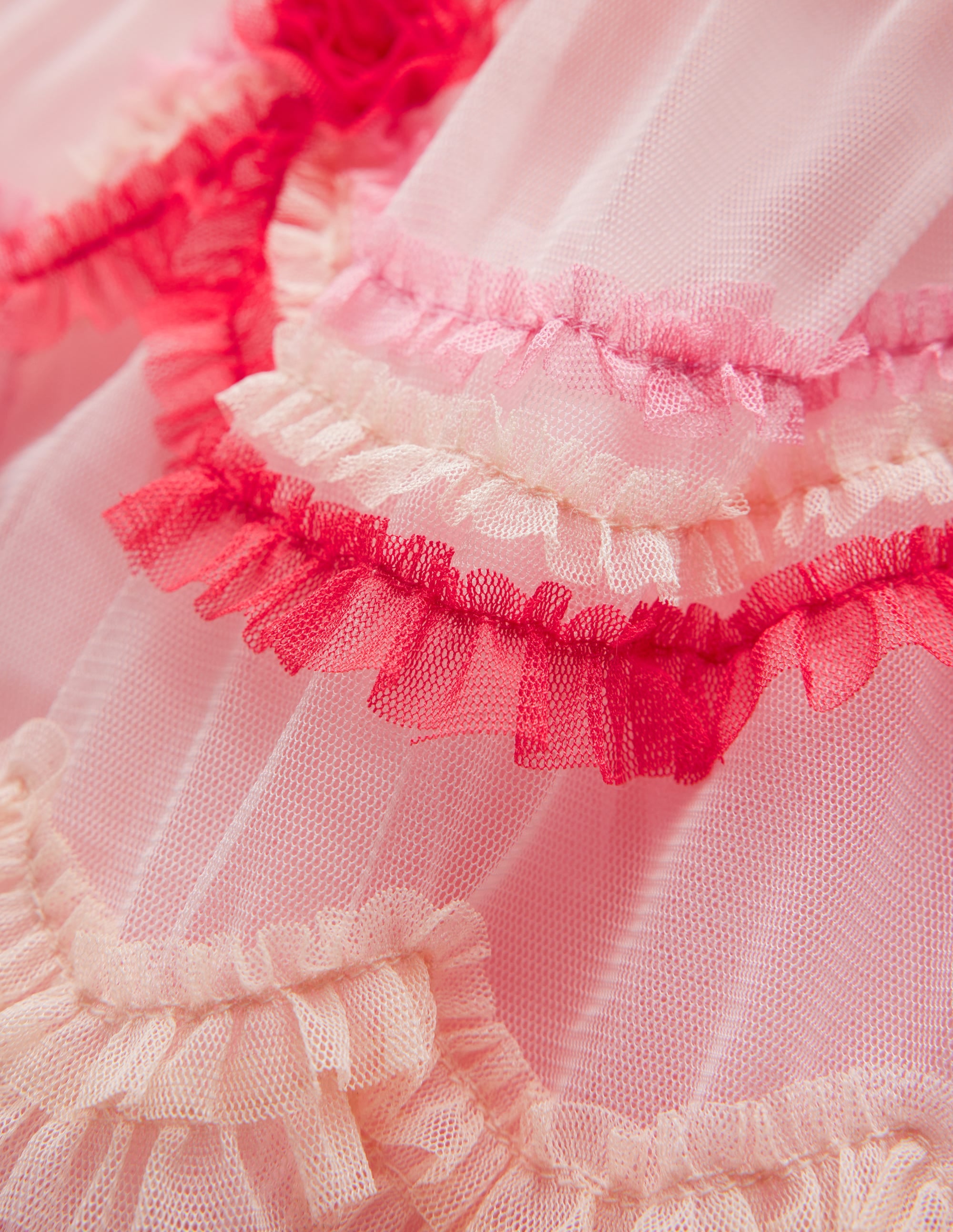 Gestuftes Tüllkleid mit Kuchendesign-Kreiderosa Tortendesign - Image 6