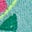Frottee-Hose mit geradem Bein-Bunt Wellen Streifen