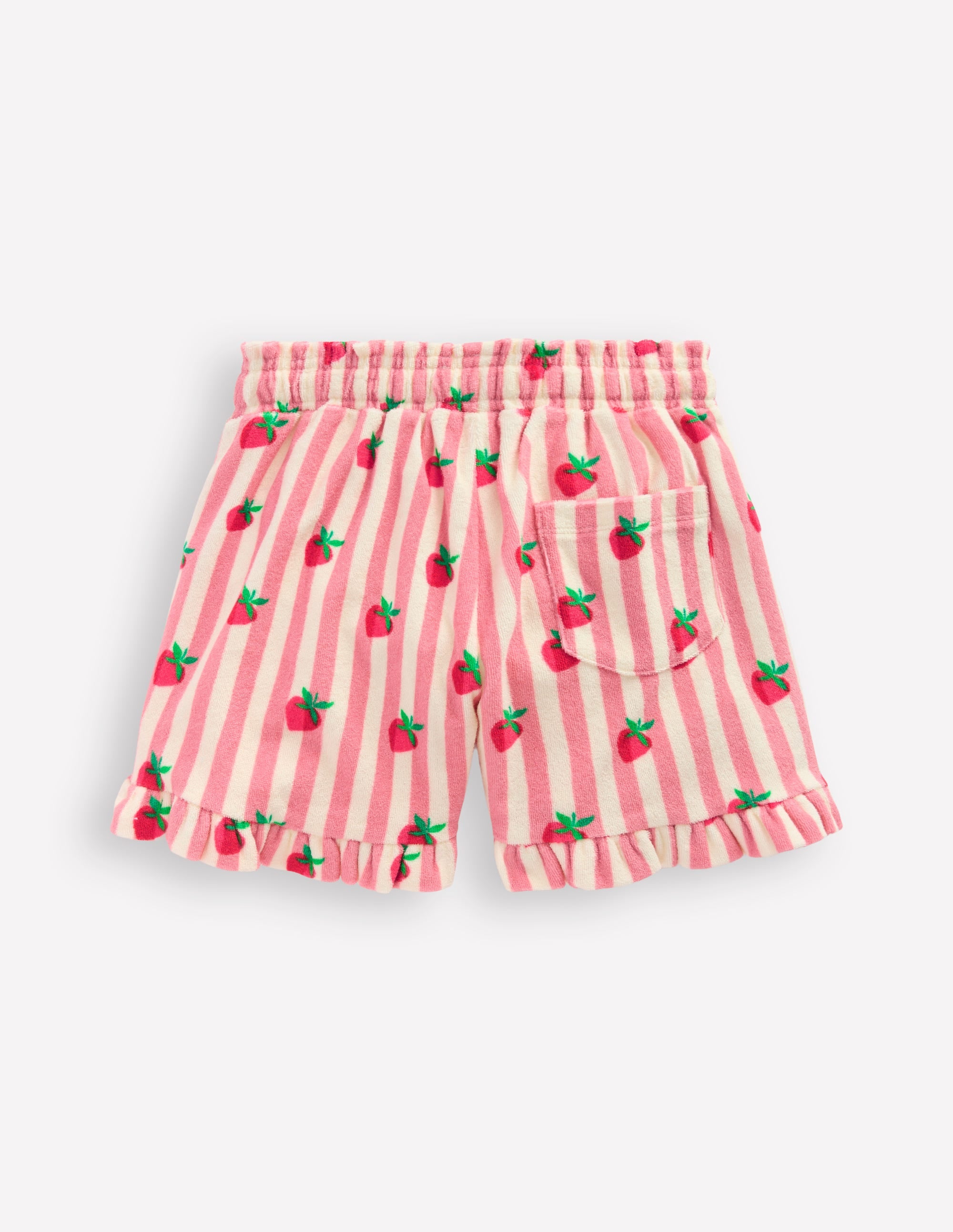 Frottee-Shorts mit Rüschen-Erdbeere Gestreift - Image 2
