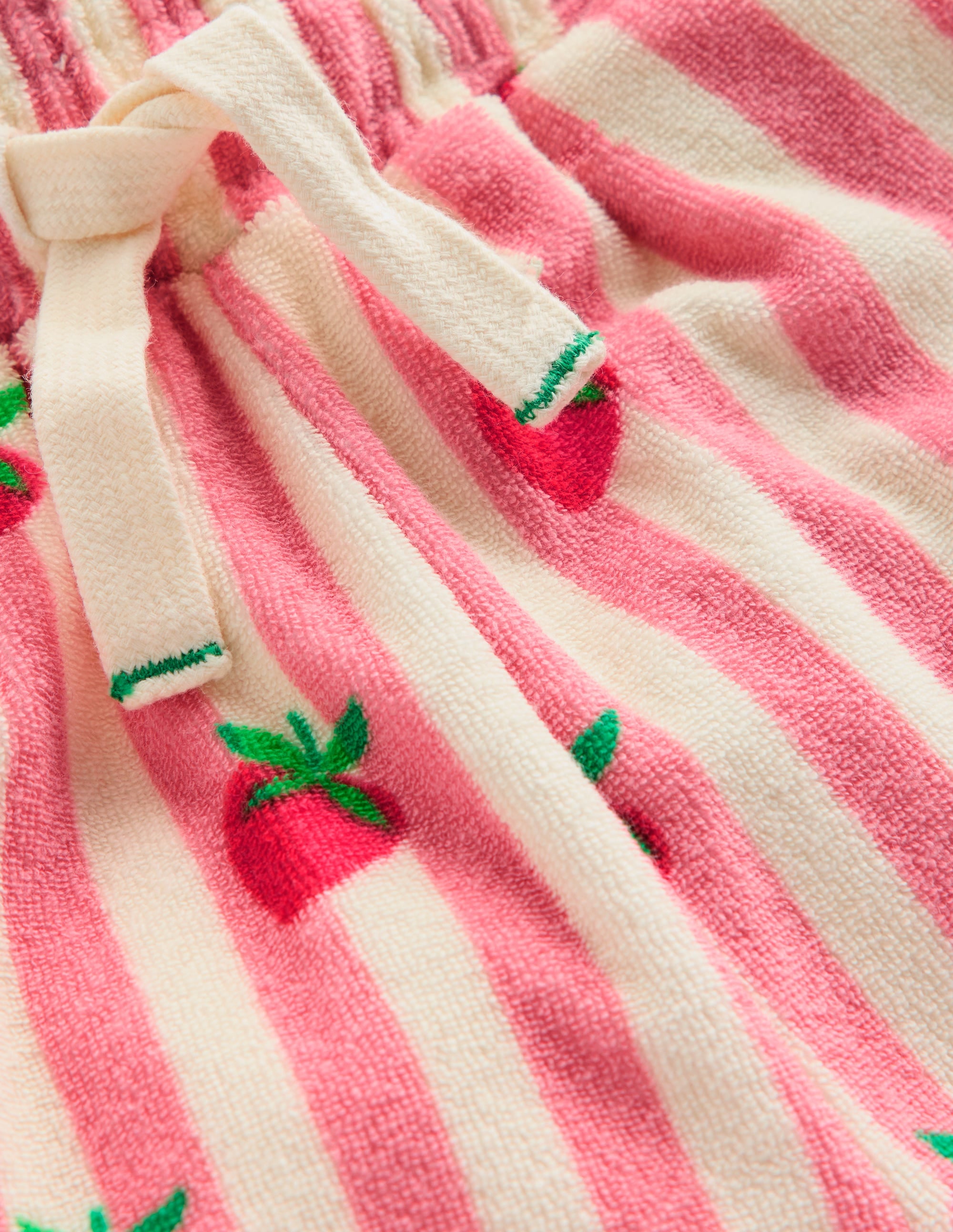 Frottee-Shorts mit Rüschen-Erdbeere Gestreift - Image 3