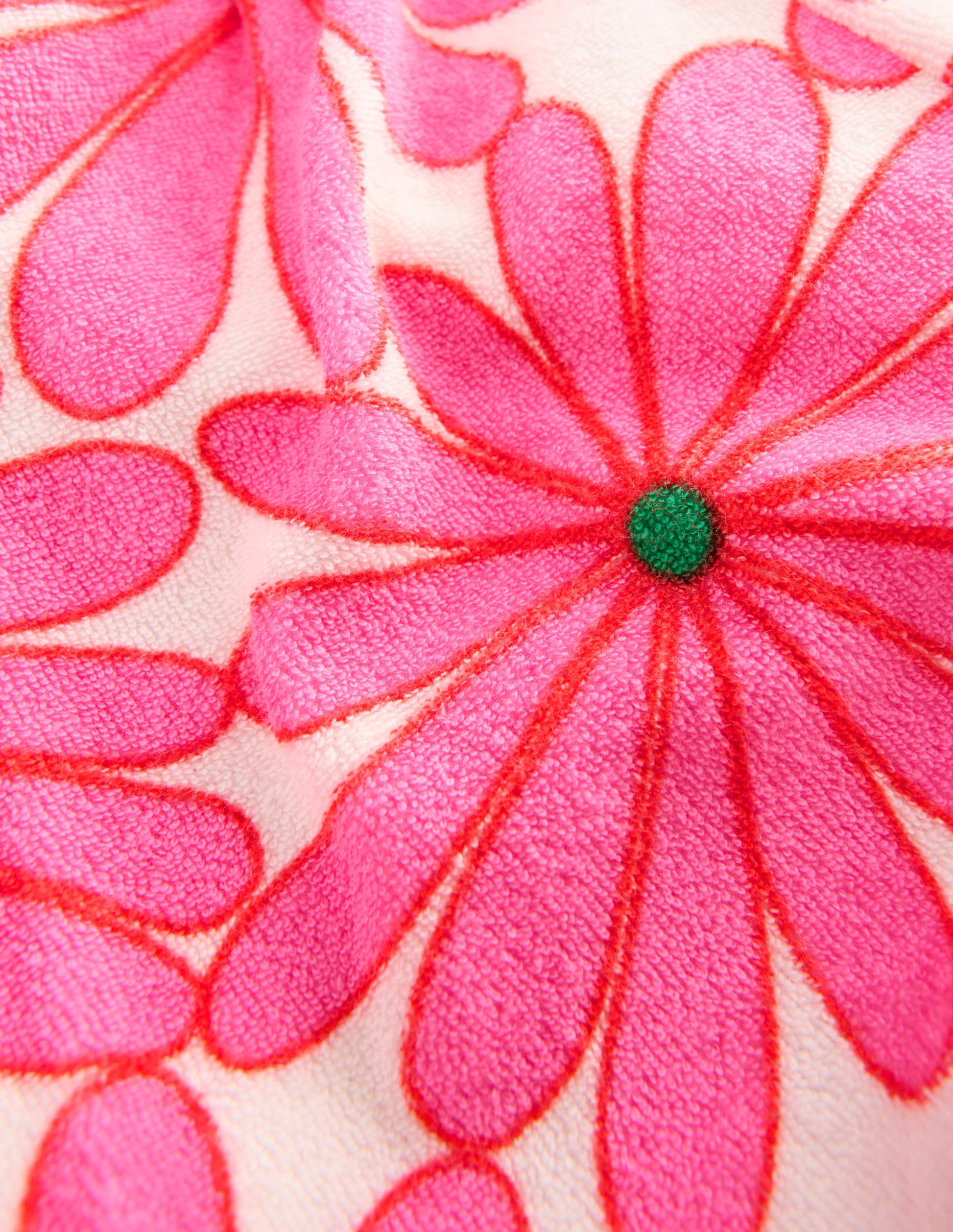 Frottee-Shorts mit Rüschen-Festivalrosa Riesengänseblümchen-5