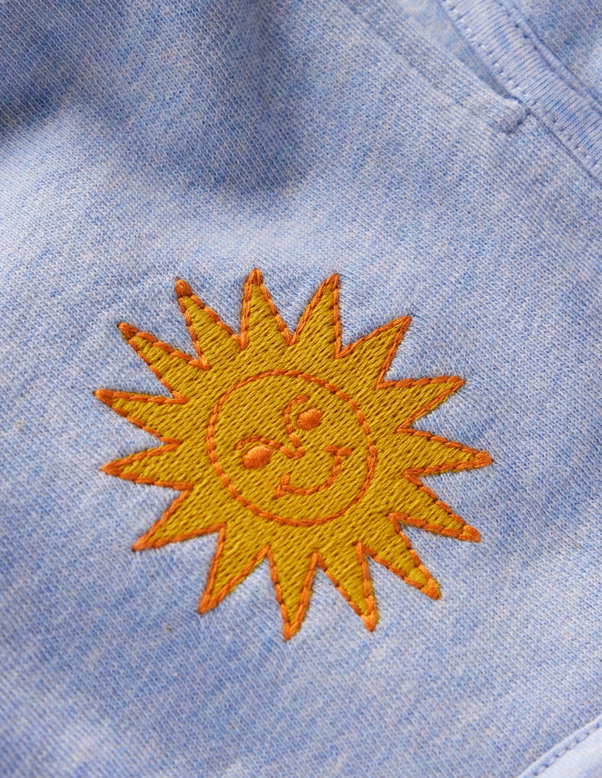 Jersey Boxing Short-Blue Embroidered-4