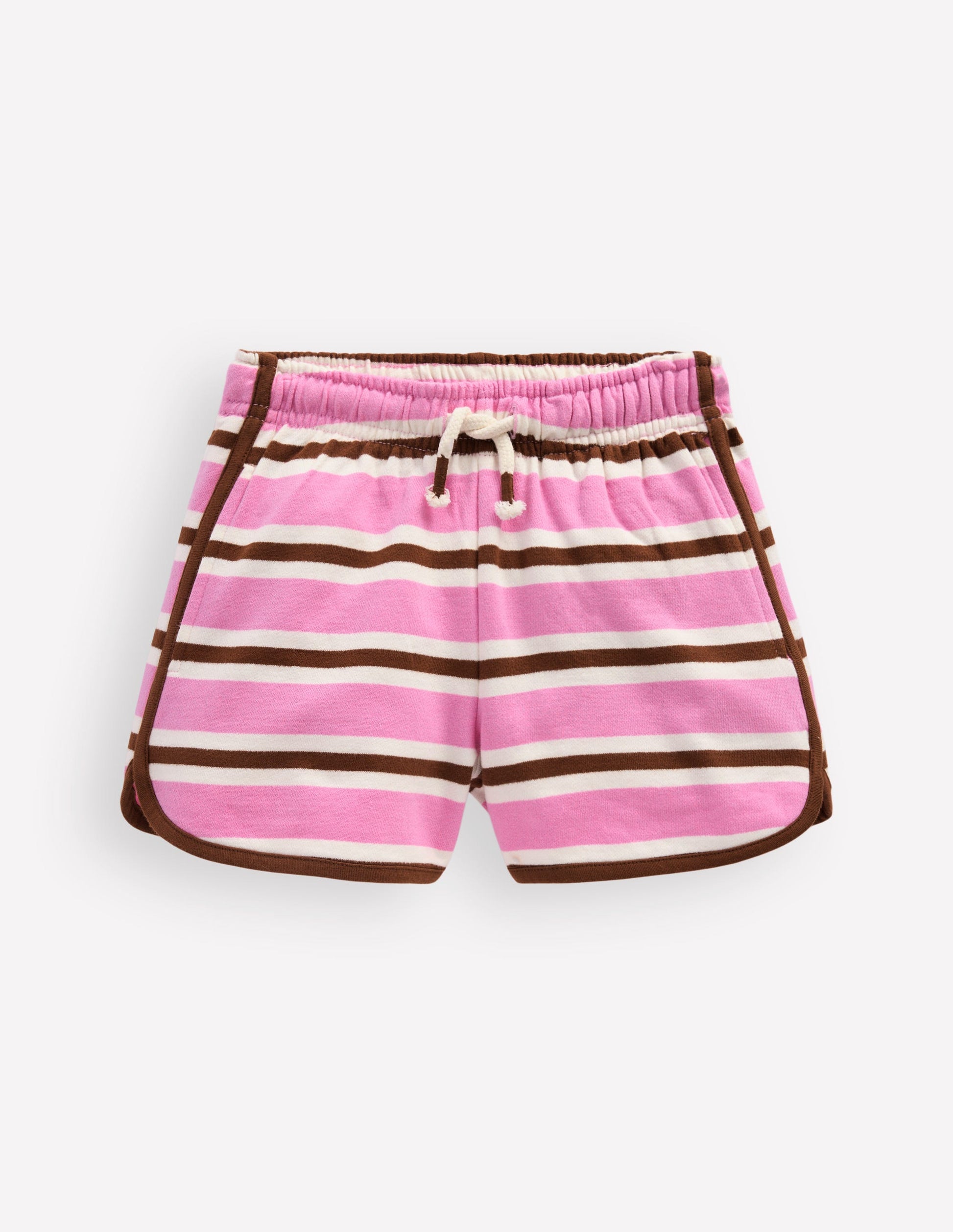 Short style boxe en jersey-Rose nénuphar/brun roux-1