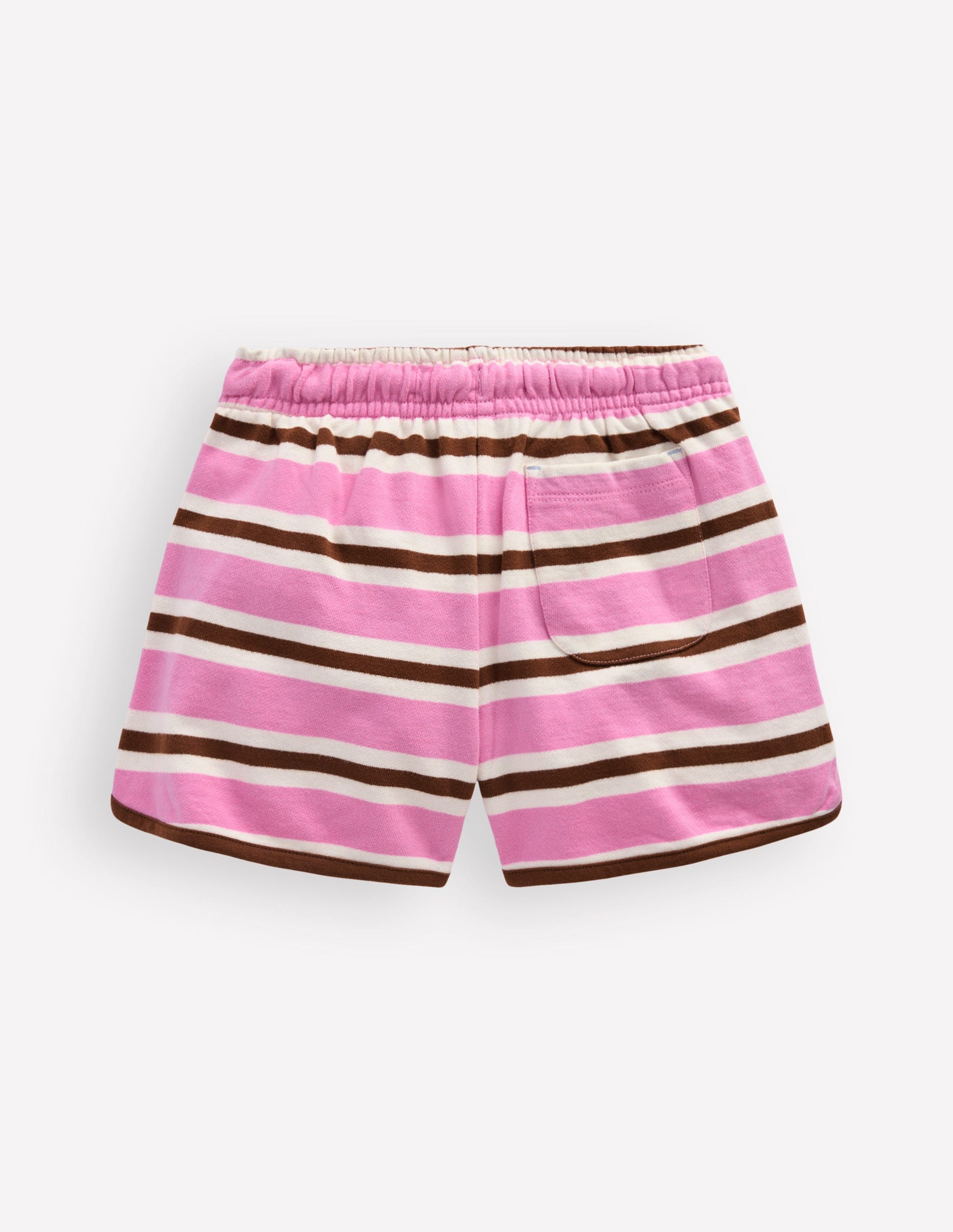 Short style boxe en jersey-Rose nénuphar/brun roux-2