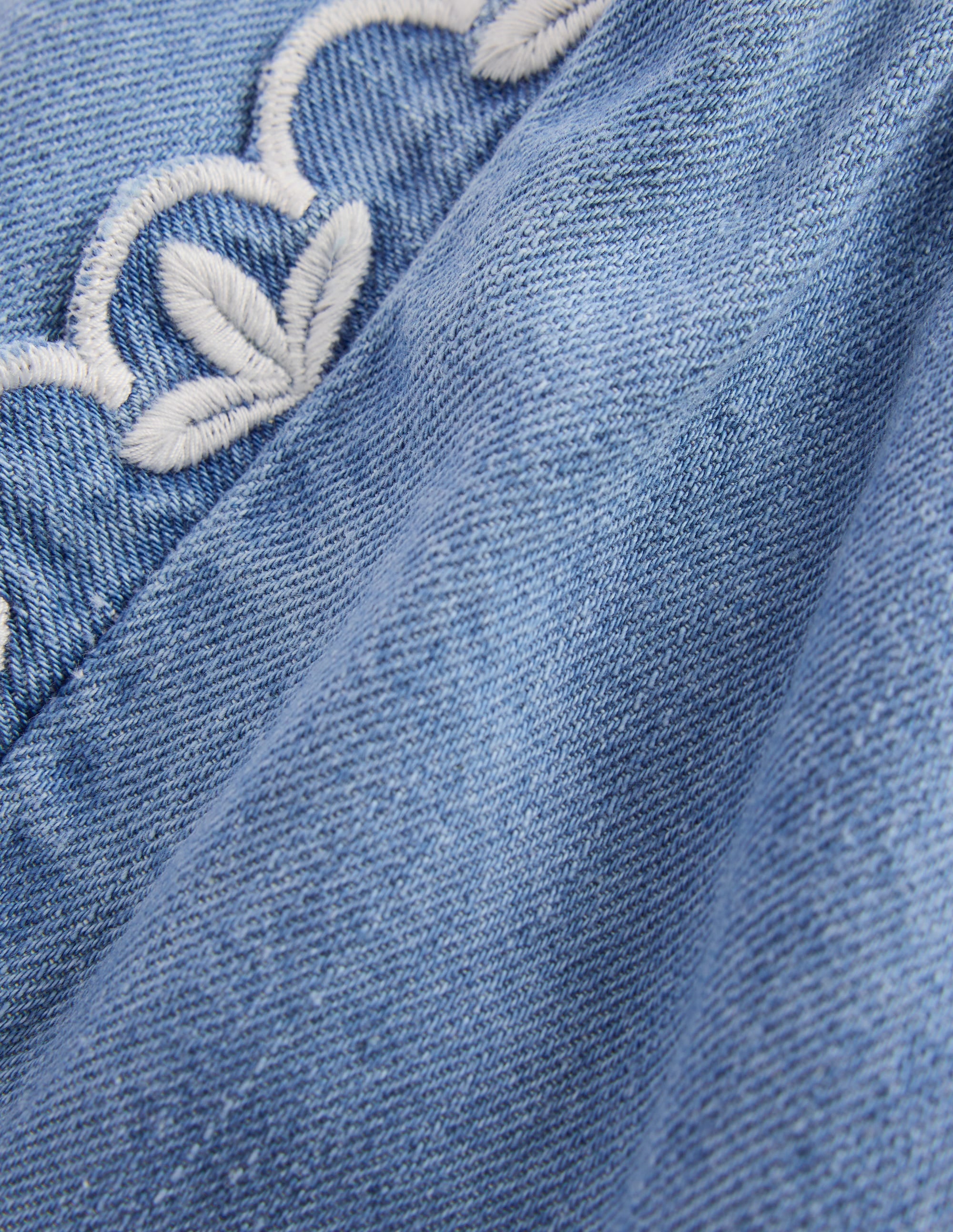 Gewebte Shorts zum Hineinschlüpfen-Blauer Faux-Uni - Image 3