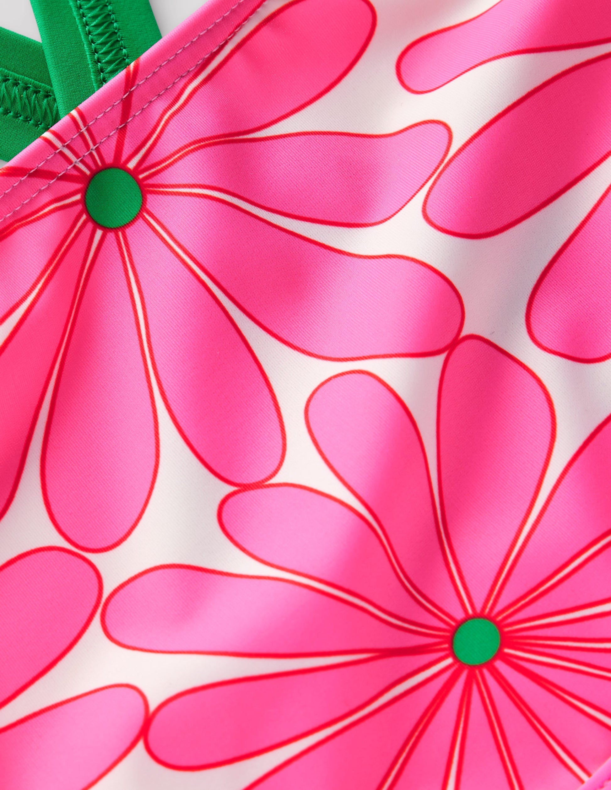 Haut de bikini croisé dans le dos-Pâquerette rose festival-5