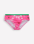 Gemusterte Bikinihose-Festivalrosa Gänseblümchen