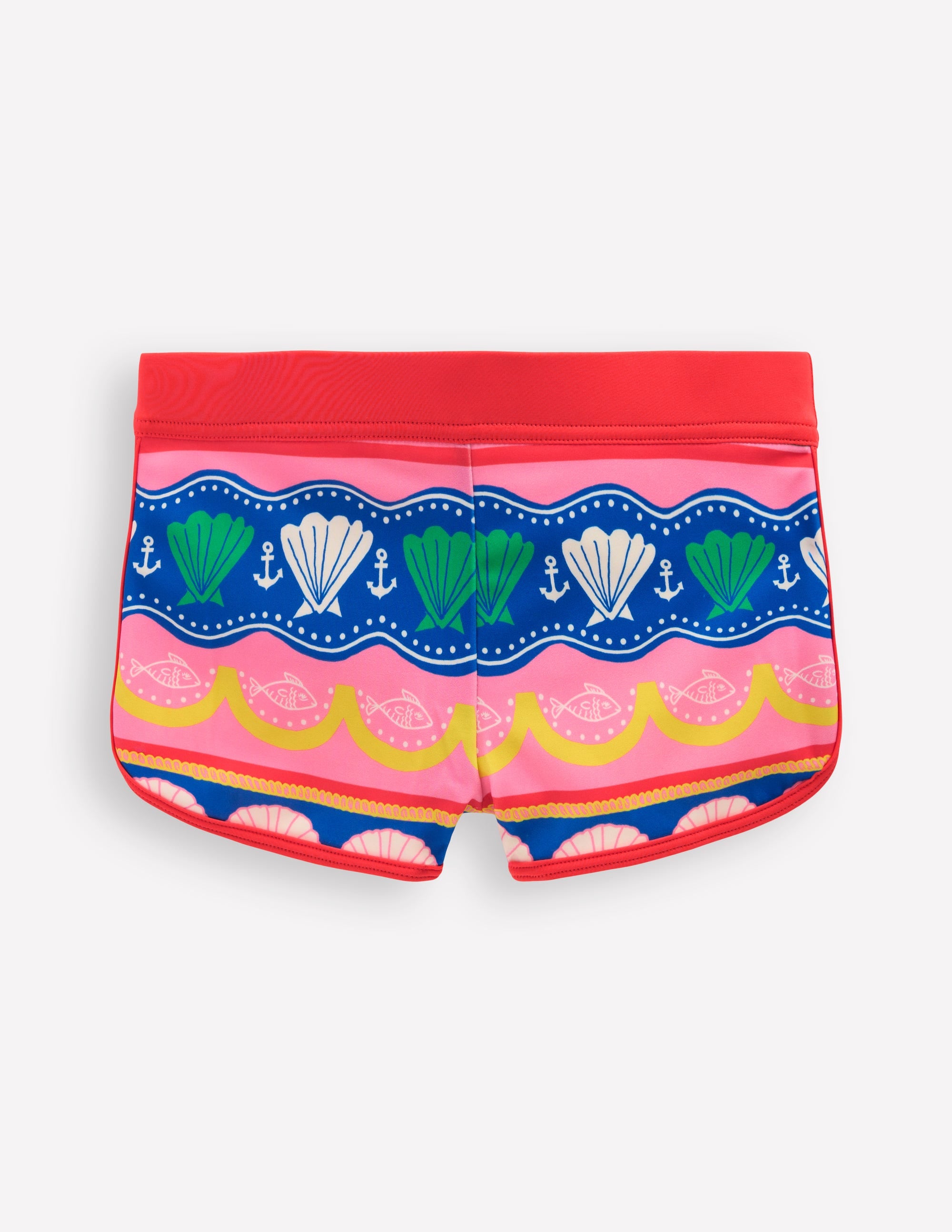 Short de bain à motif-Rayé coquillage multi - Image 1