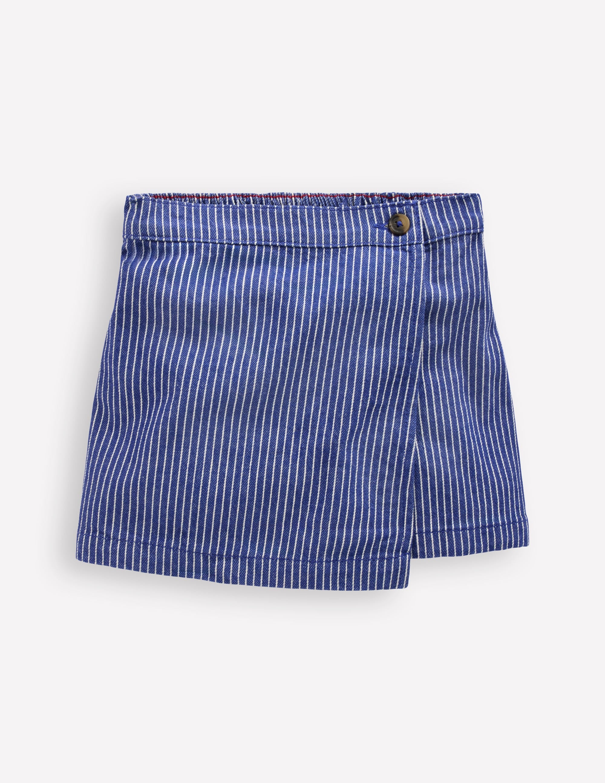 Gewebter Wickel-Skort-Saphirblau/ Naturweiß Streifen - Image 2
