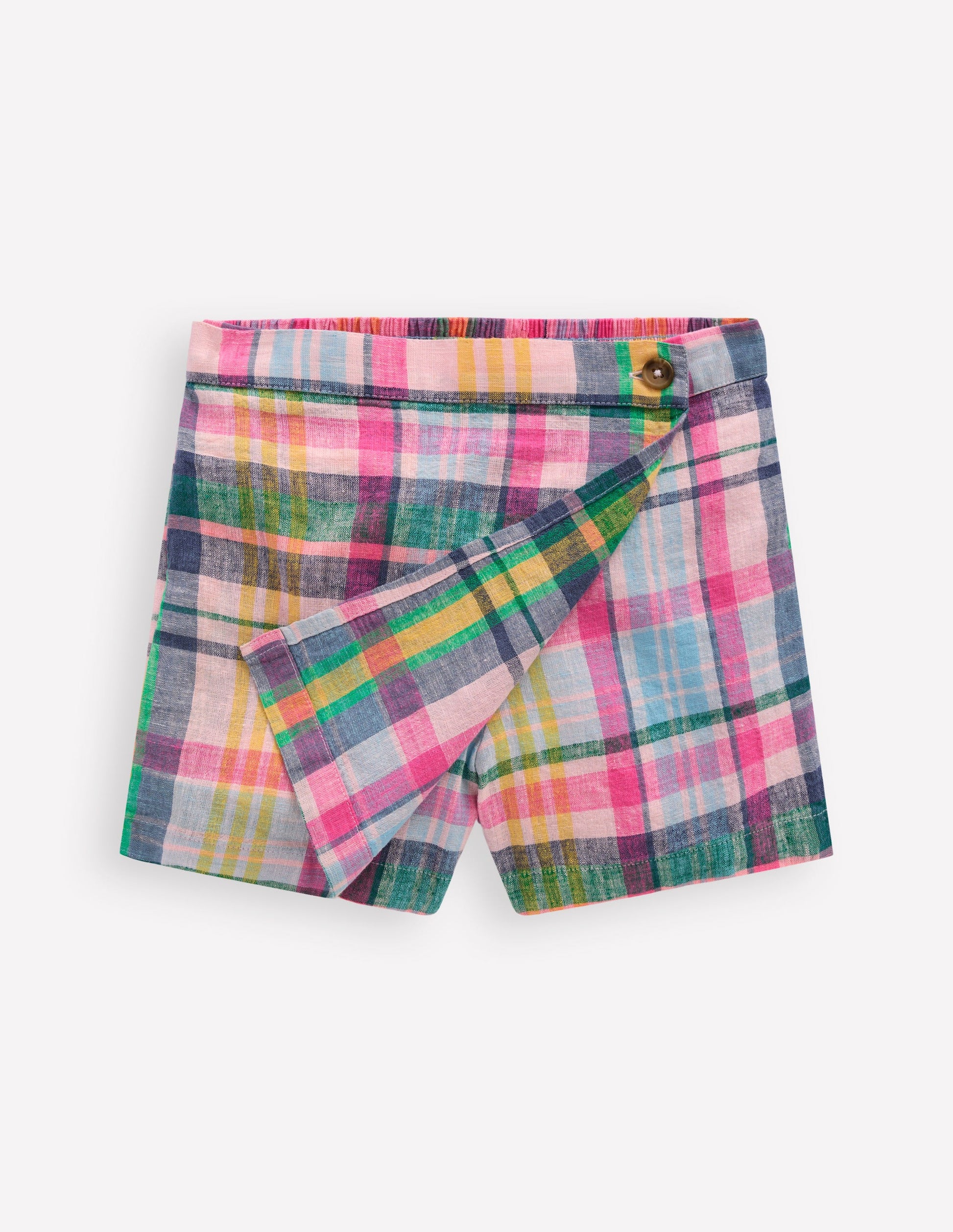 Gewebter Wickel-Skort-Bunt-5