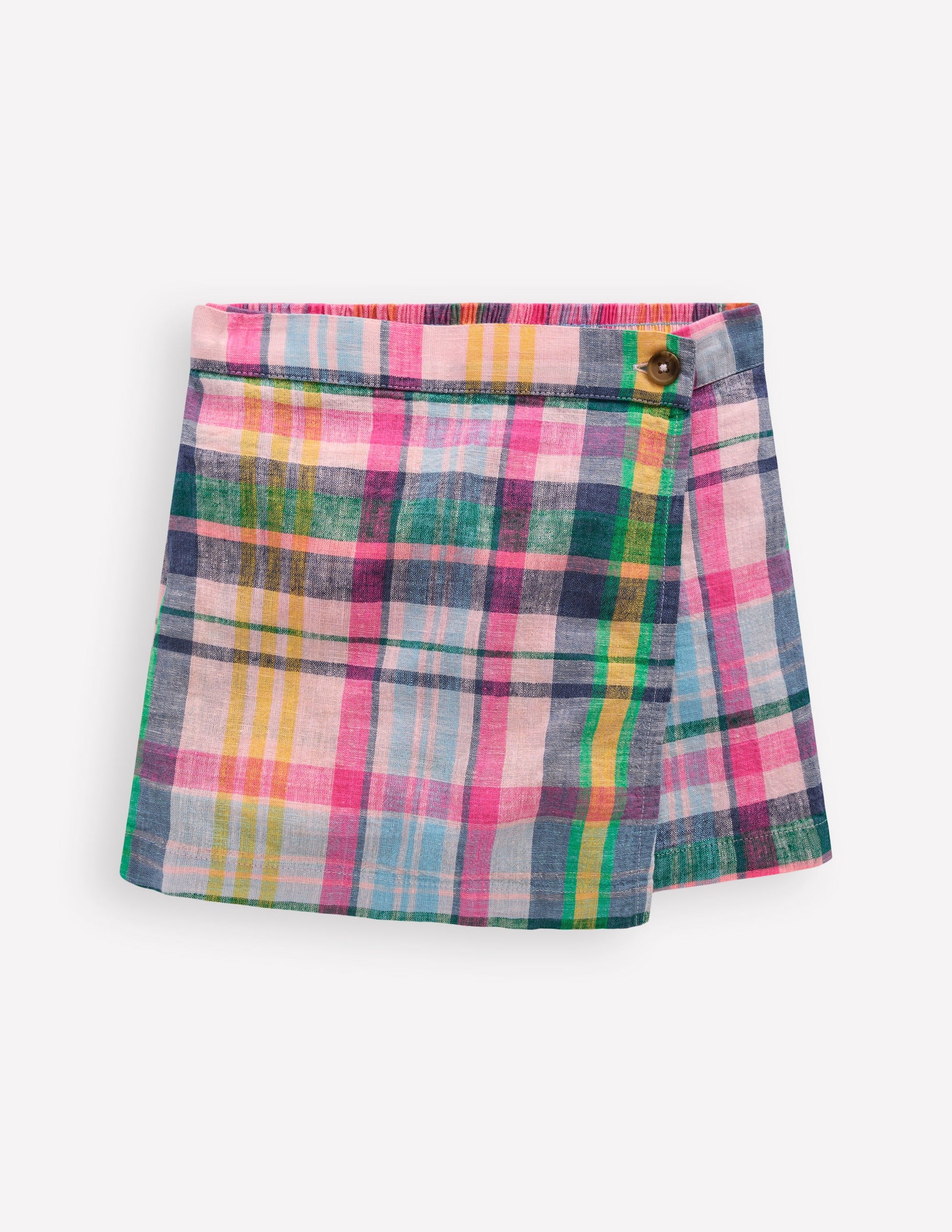 Gewebter Wickel-Skort-Bunt-2