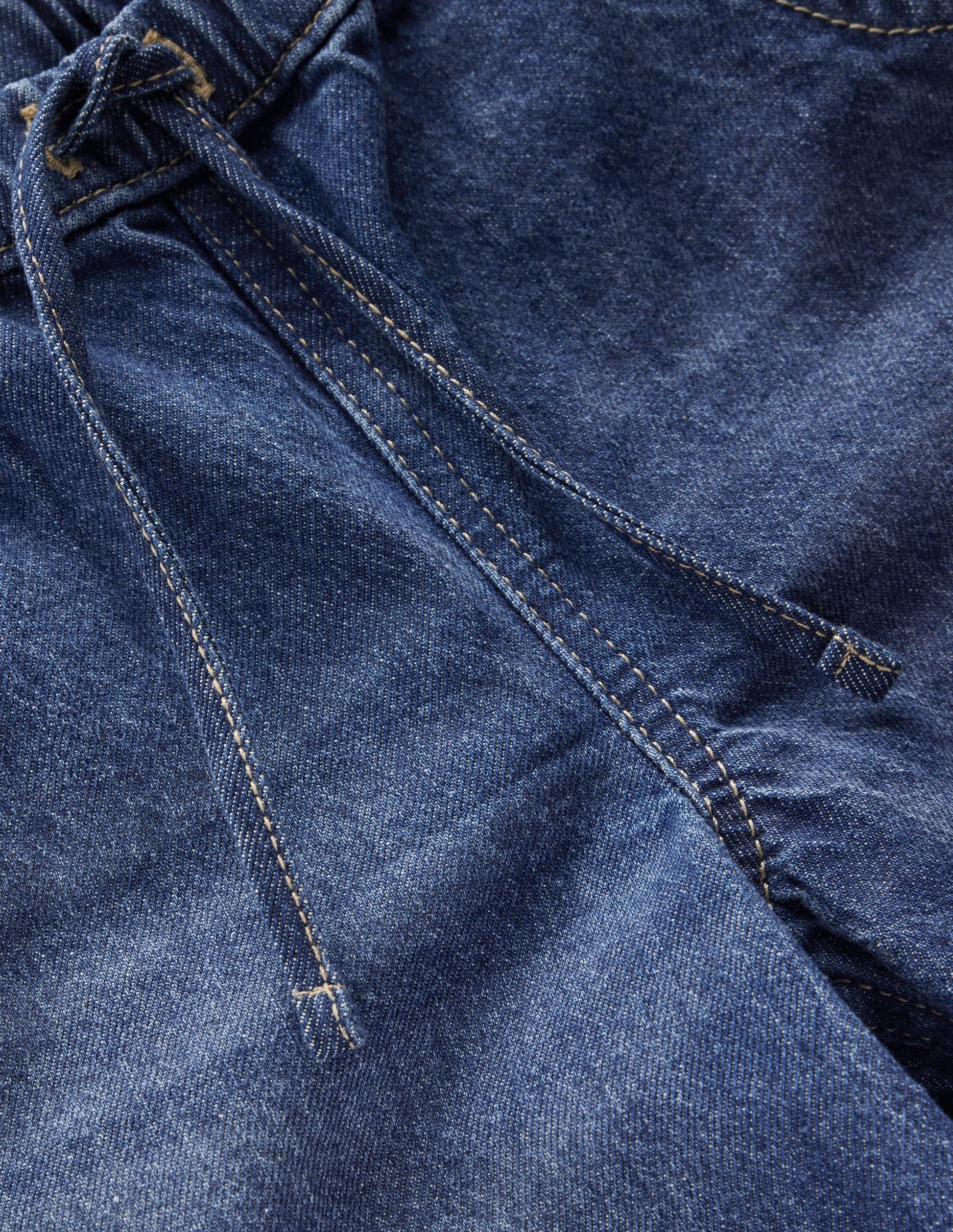 Jeans mit Kordelzug-Mittlere Mischung Denim-3