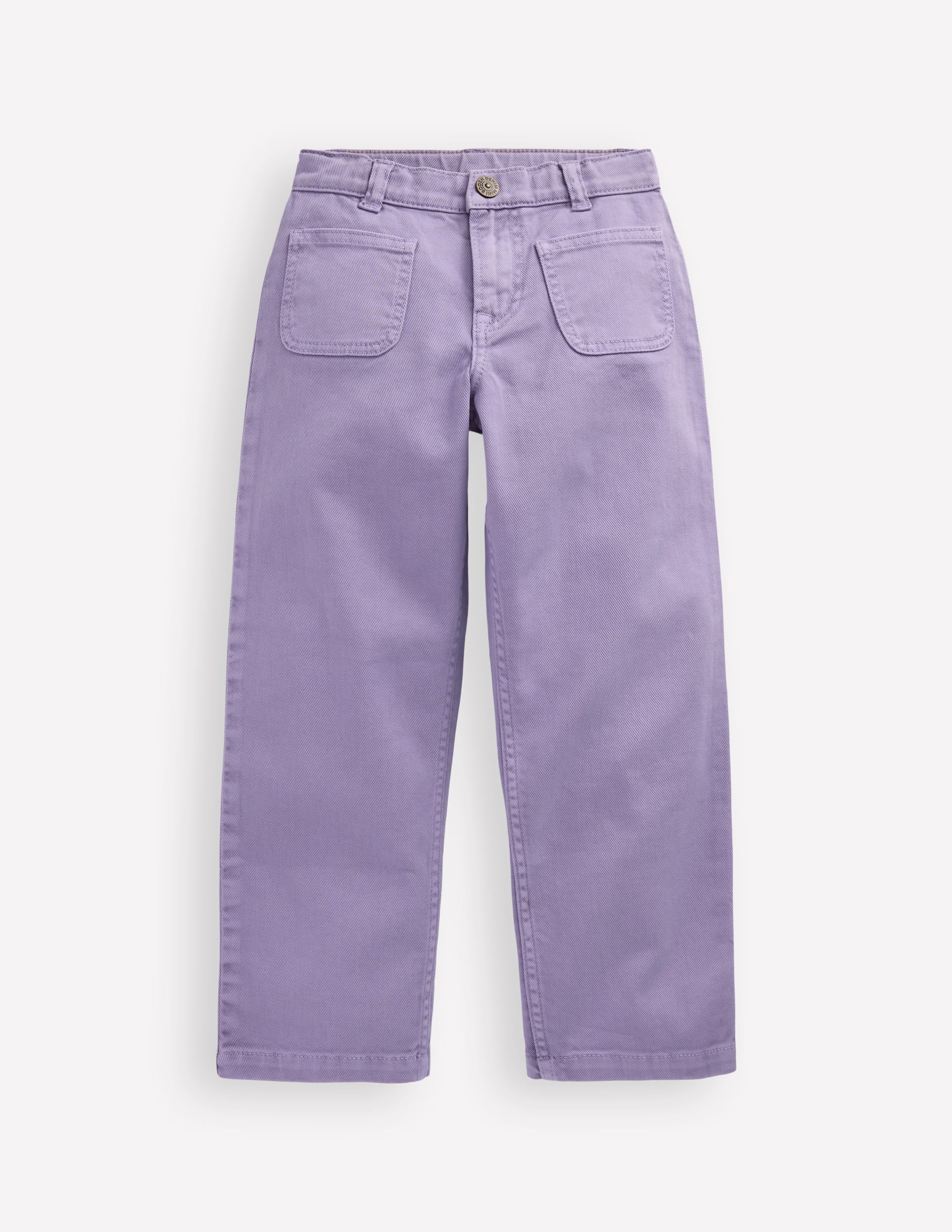 Gerade Jeans mit aufgesetzten Taschen-Parma-Violett Purpur - Image 1