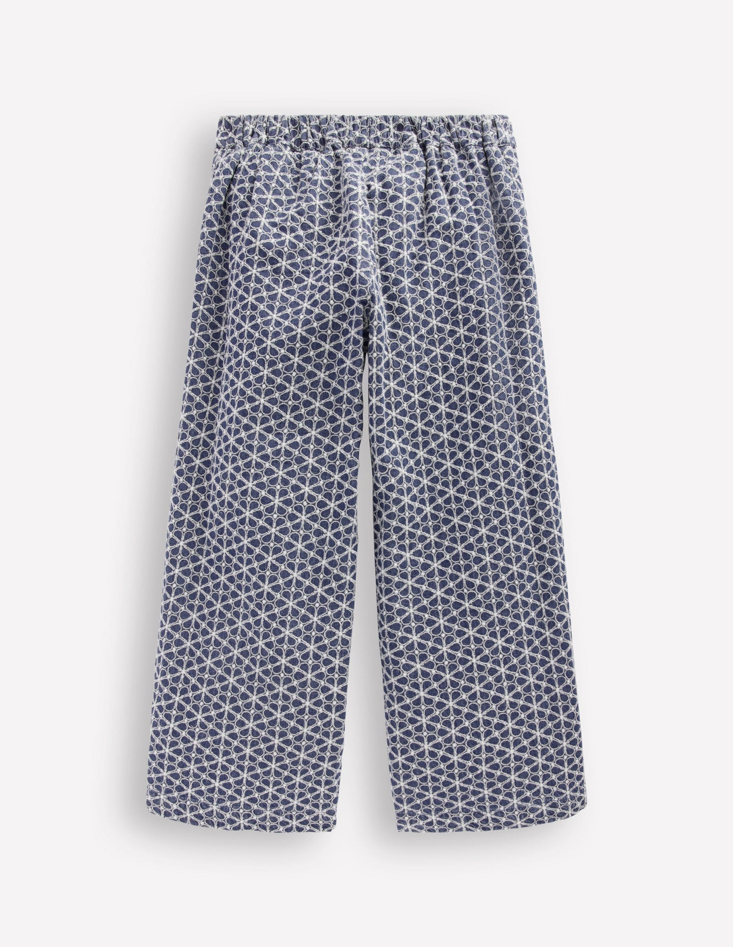 Hose für besondere Anlässe-Chambray Lochstickerei
