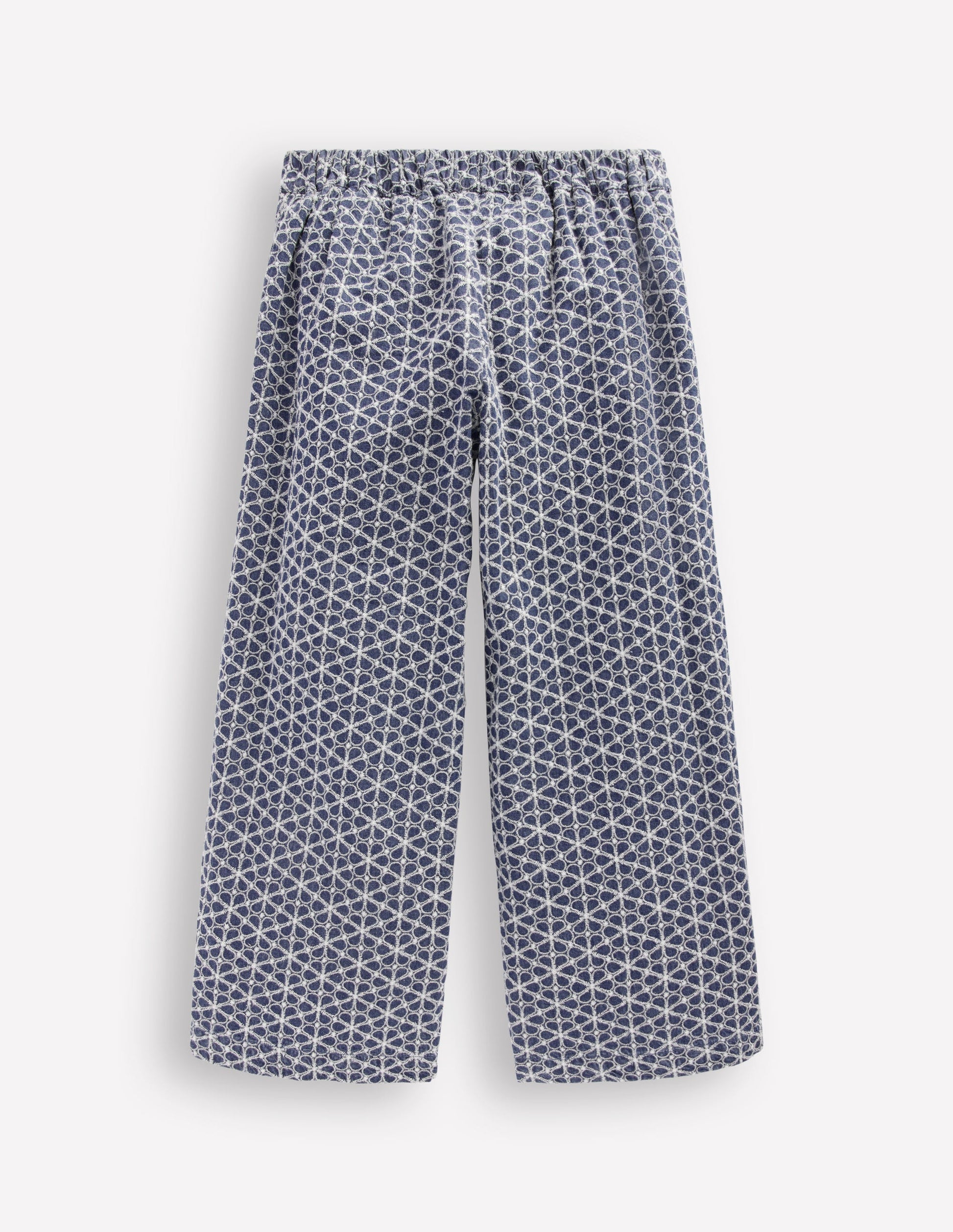 Hose für besondere Anlässe-Chambray Lochstickerei-3