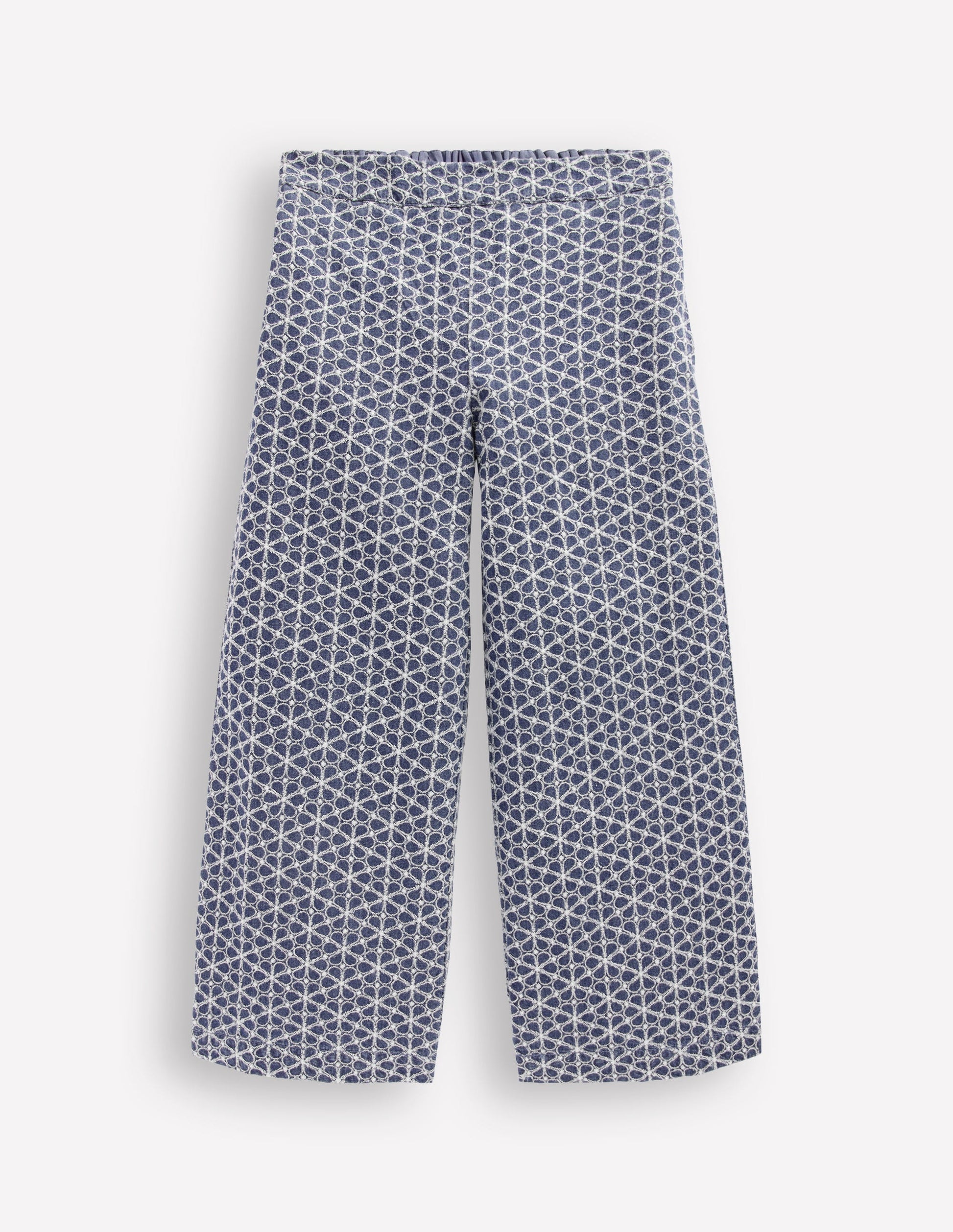Hose für besondere Anlässe-Chambray Lochstickerei-1