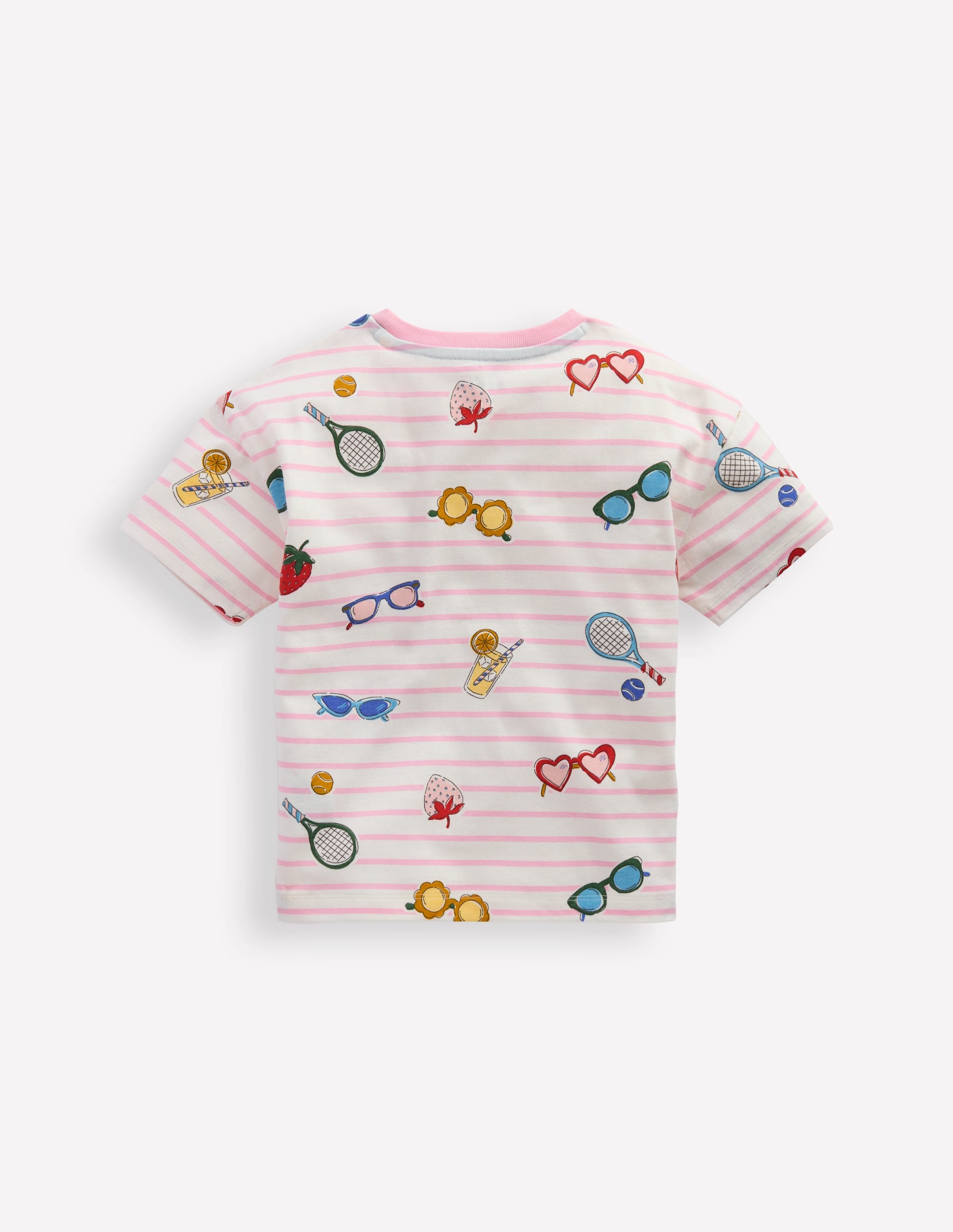 Lässiges Breton-T-Shirt-Frühlingsblütenrosa Urlaub - Image 2