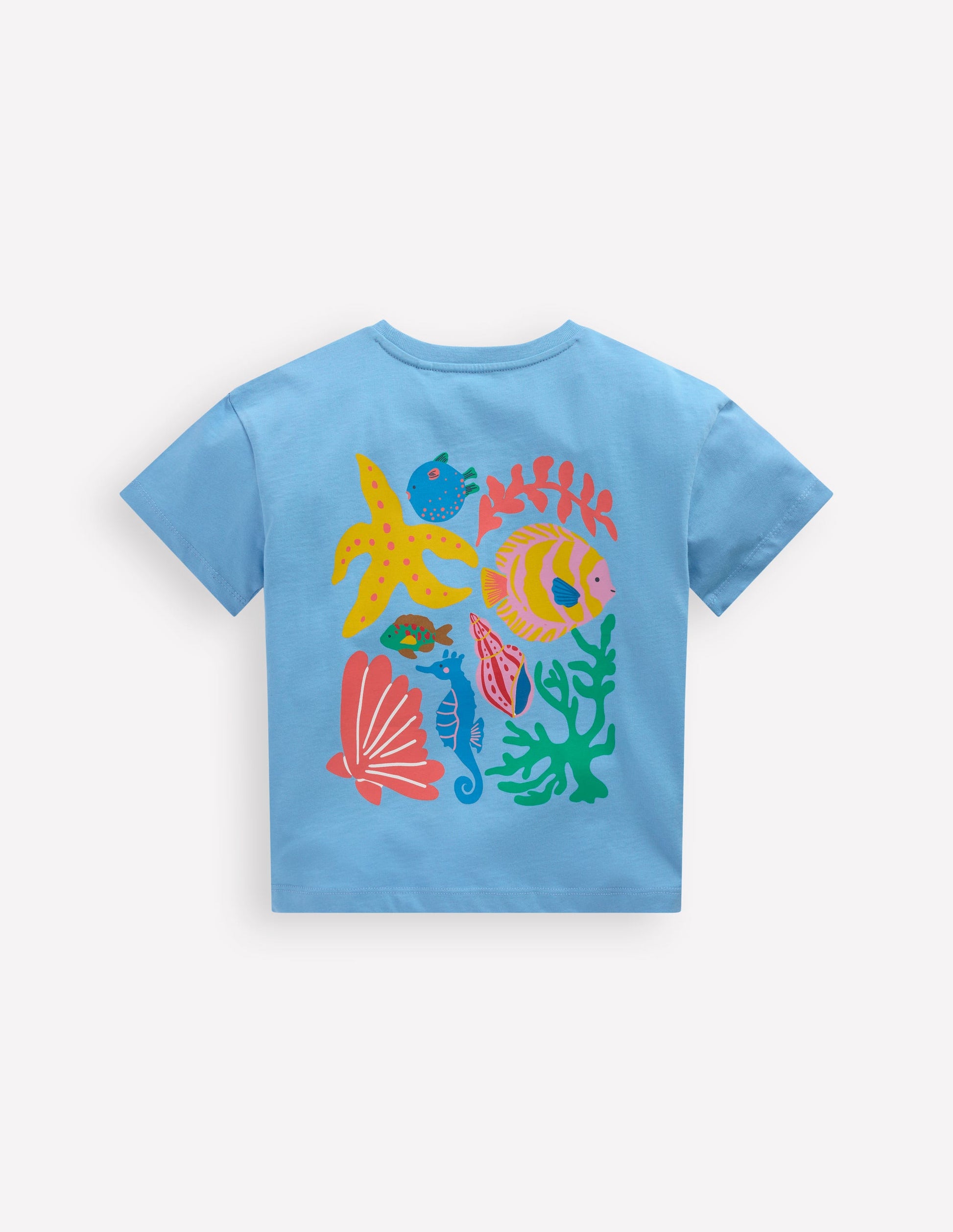 T-Shirt mit Druck-Blaues Meeresleben-4