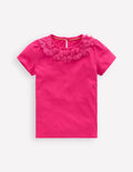 T-Shirt mit Blumenbesatz-Fandango