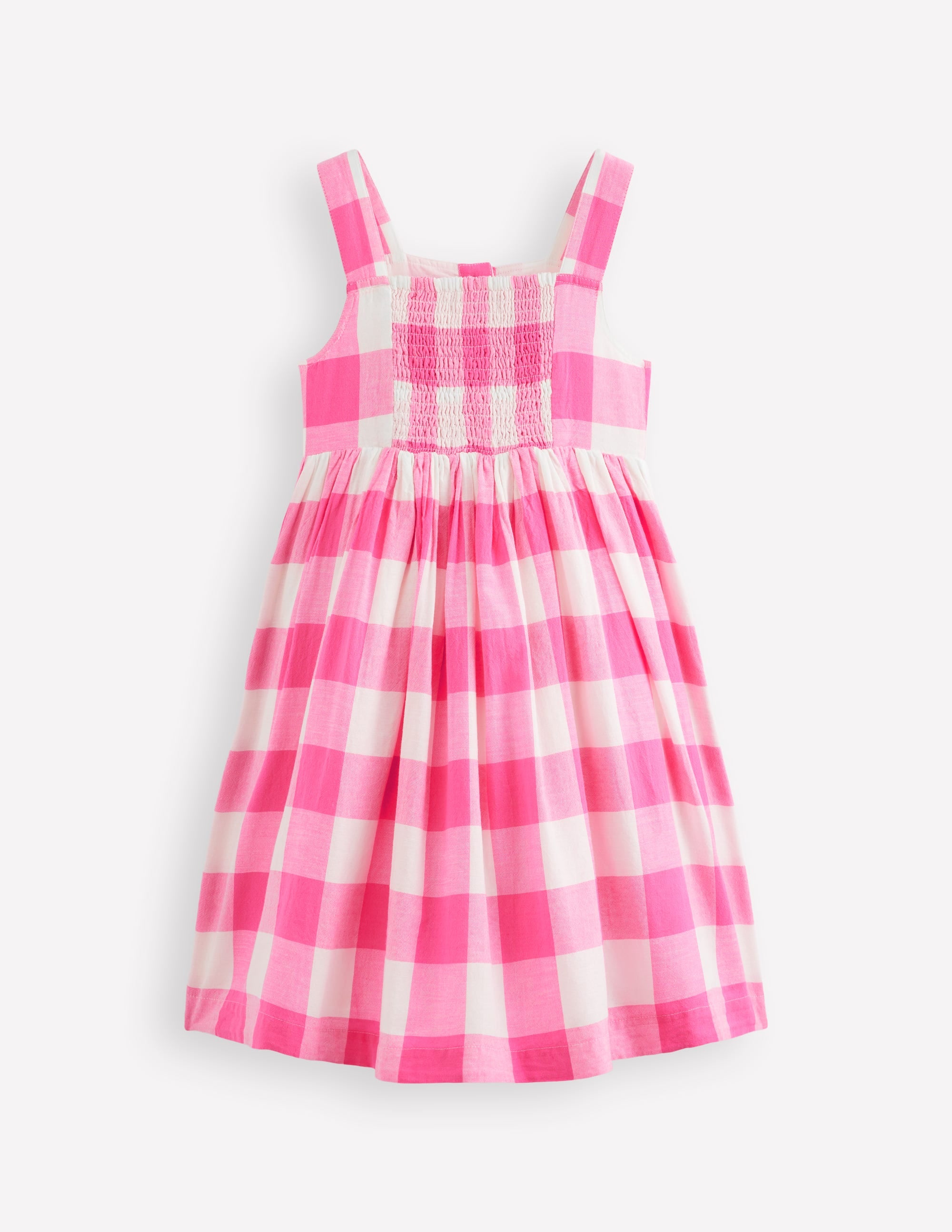 Remy Kleid mit durchgehender Knopfleiste-Kräftiges Rosa Vichykaro - Image 4