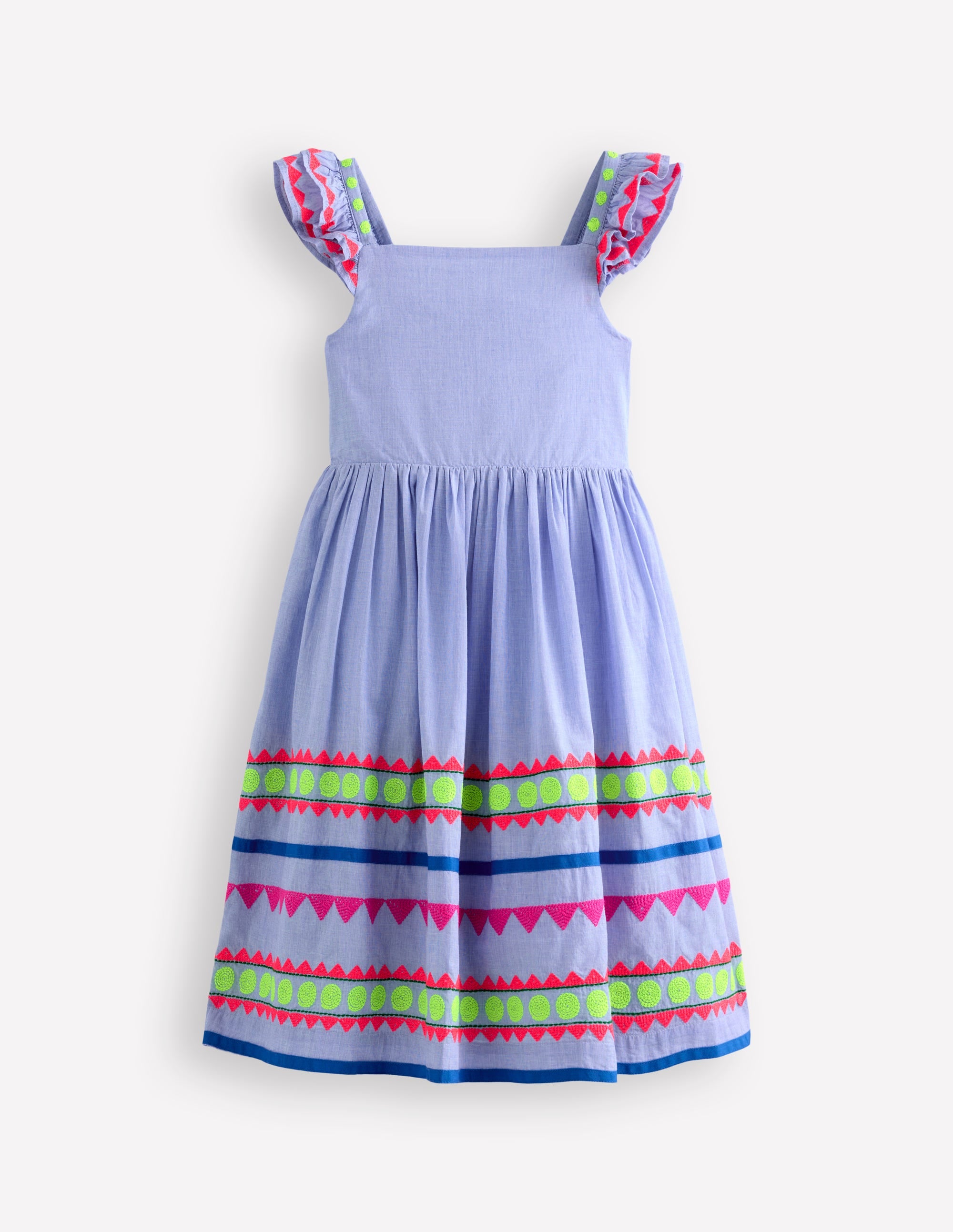 Annalisa Sommerkleid zum Herumwirbeln-Aztekenmuster - Image 1