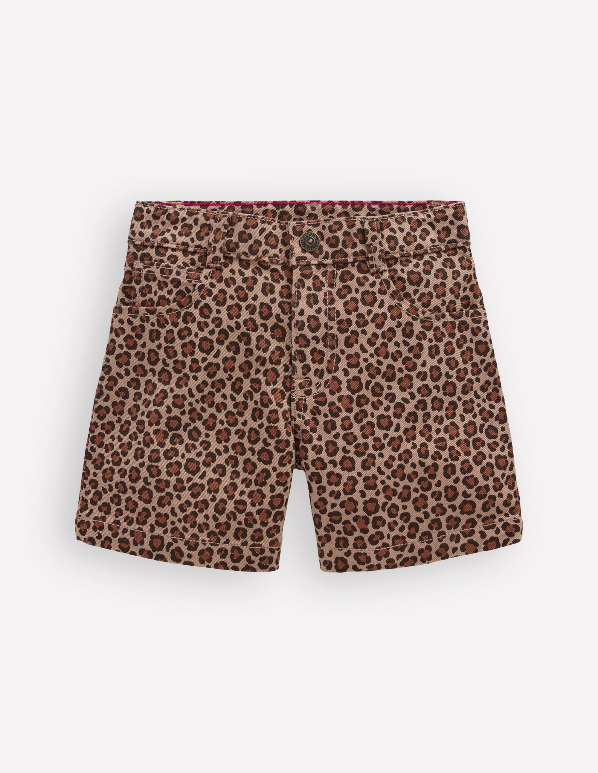 Jeansshorts-Mohair, Leopardenmuster - Image 1