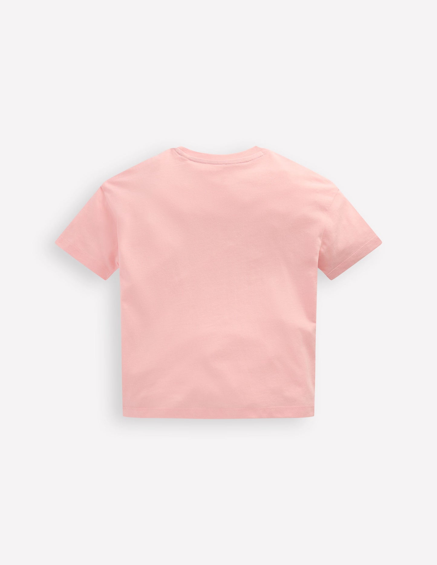 Relaxed Applique T-shirt-Chalk Pink Heart rainbow