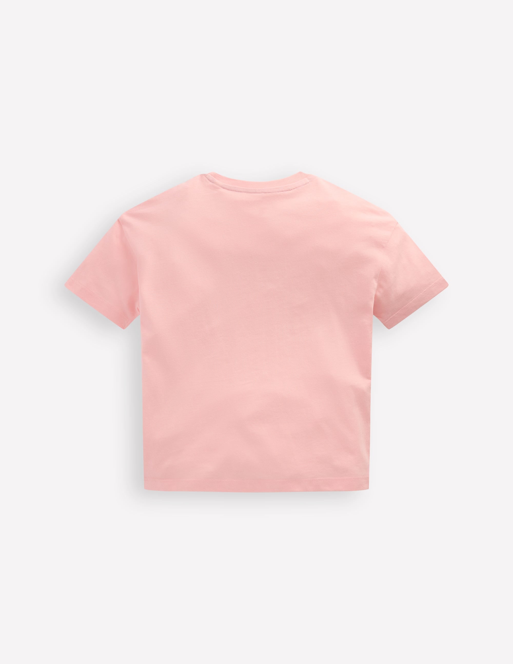 Easy T-Shirt mit Applikation-Kreiderosa Herz Regenbogen - Image 2