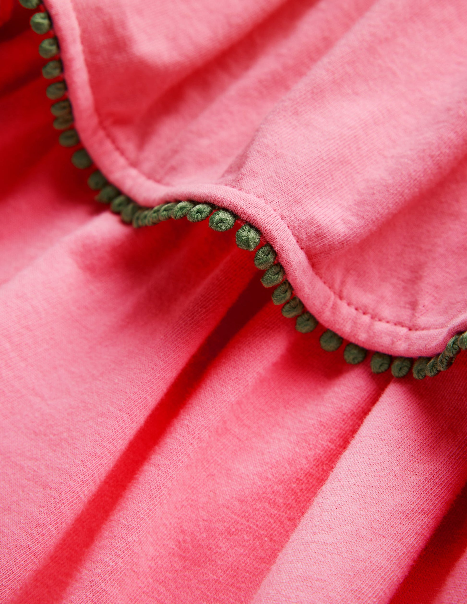 Gestuftes Jersey-Sommerkleid-Kaugummi-Rosa-4