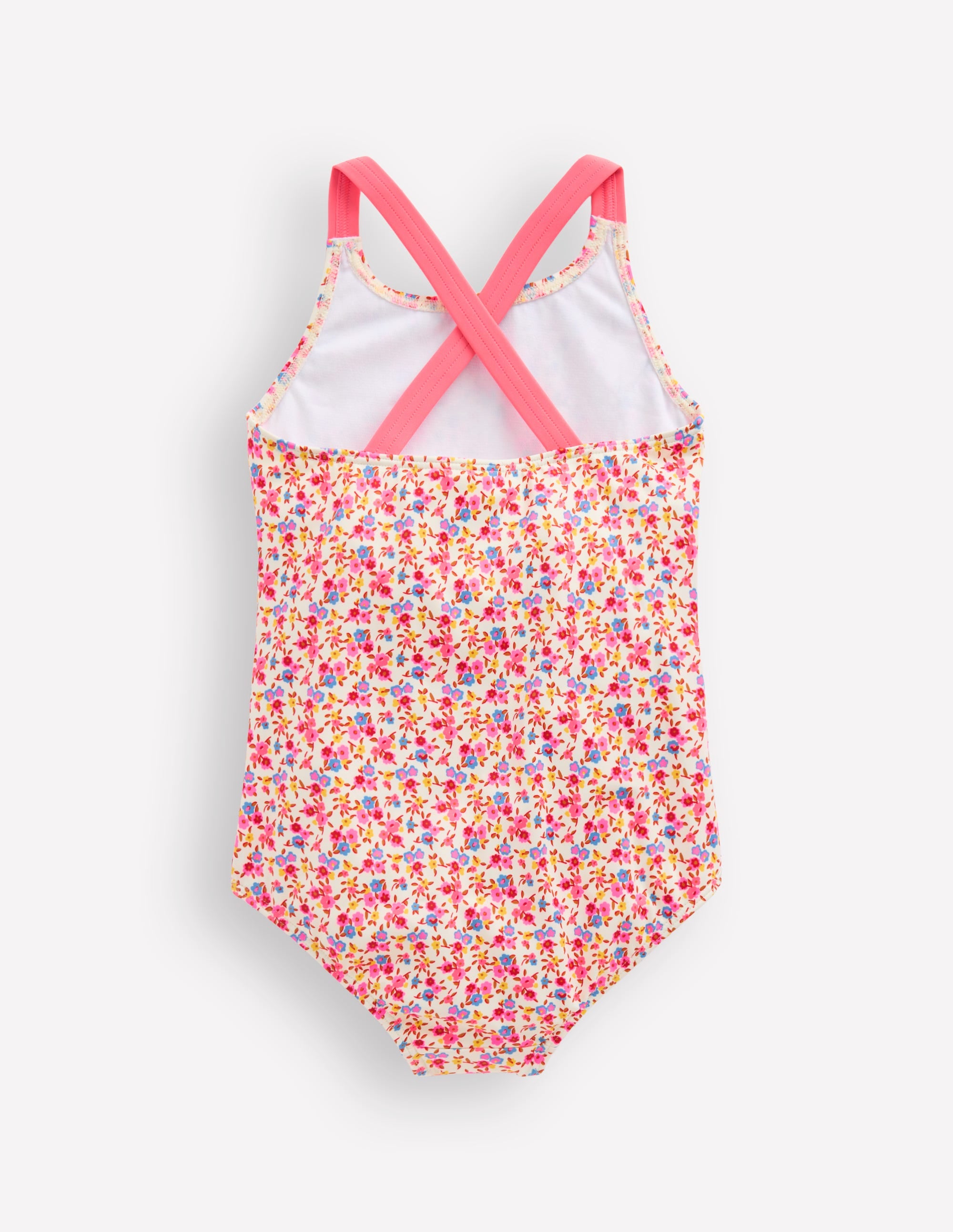Maillot de bain imprimé croisé dans le dos-Petites fleurs papyrus - Image 2