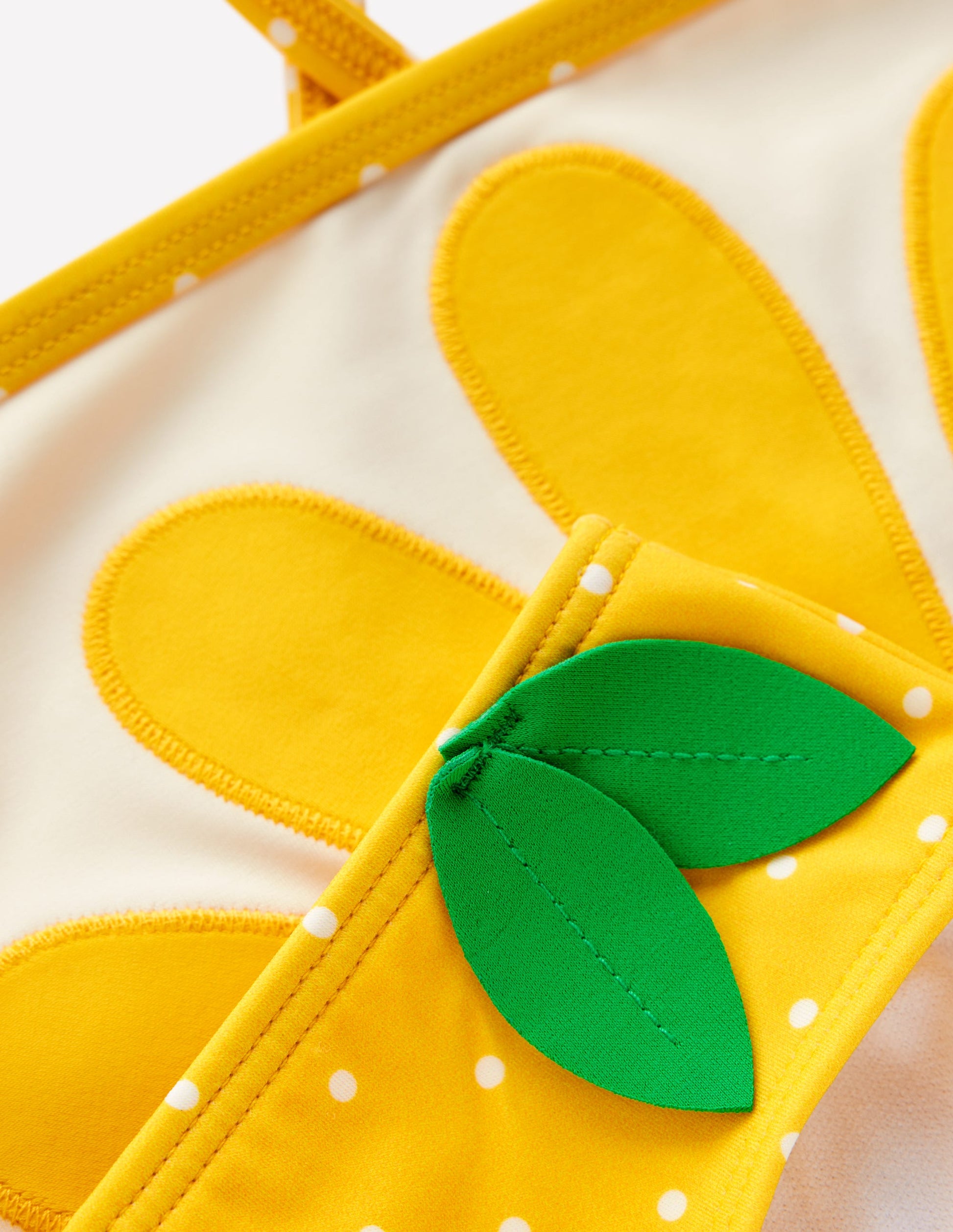 Bikini mit gekreuzten Rückenträgern und Logo-Gelb-3