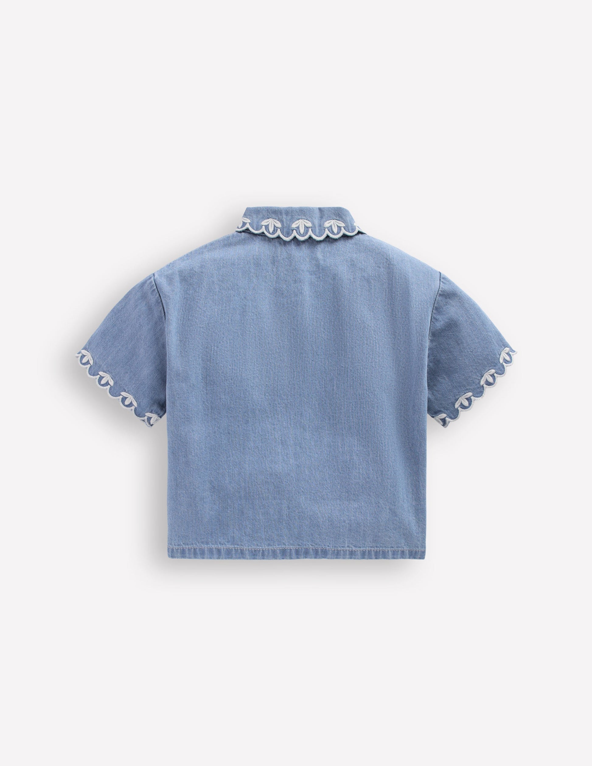 Kurzärmliges, lockeres Hemd-Medium Vintage-3