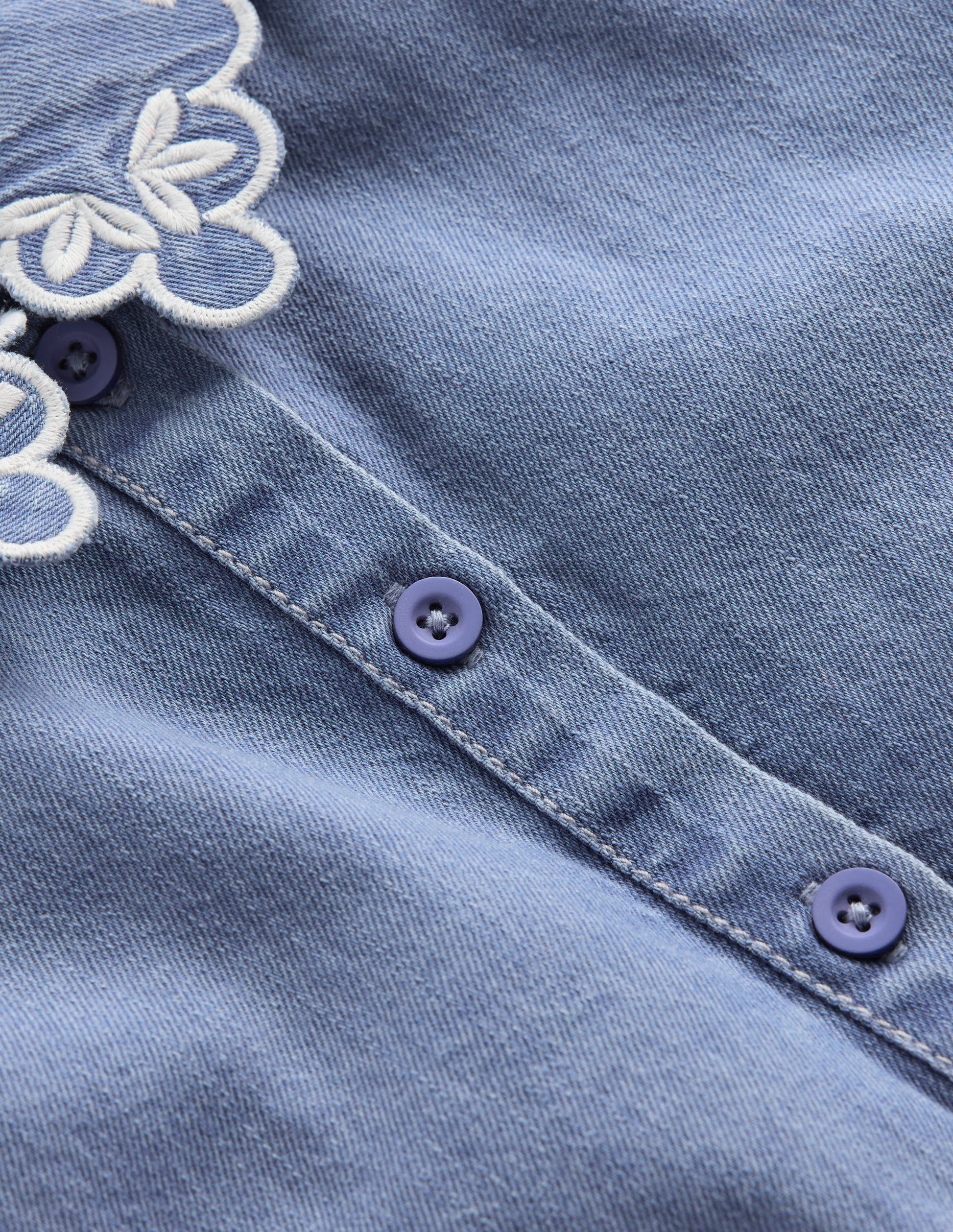 Kurzärmliges, lockeres Hemd-Medium Vintage-4