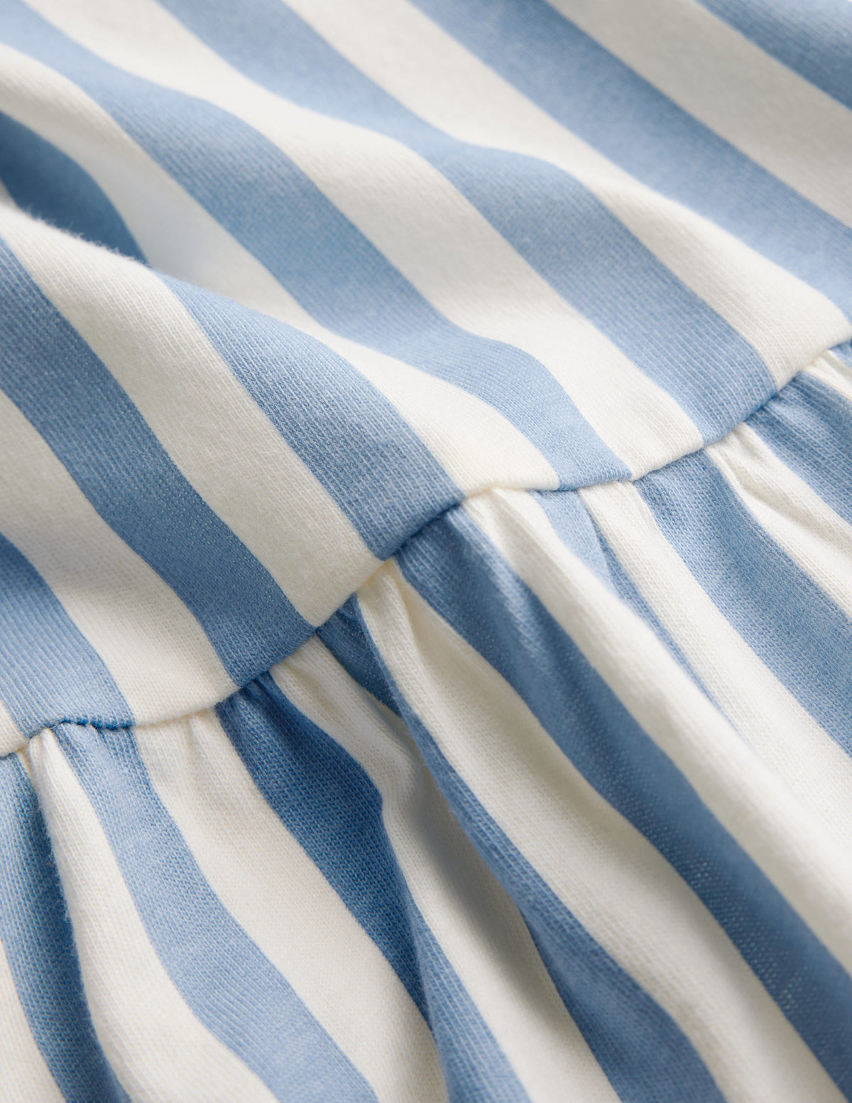 Robe Clover en jersey avec nœud au dos-Rayé bleu sel/ivoire - Image 5