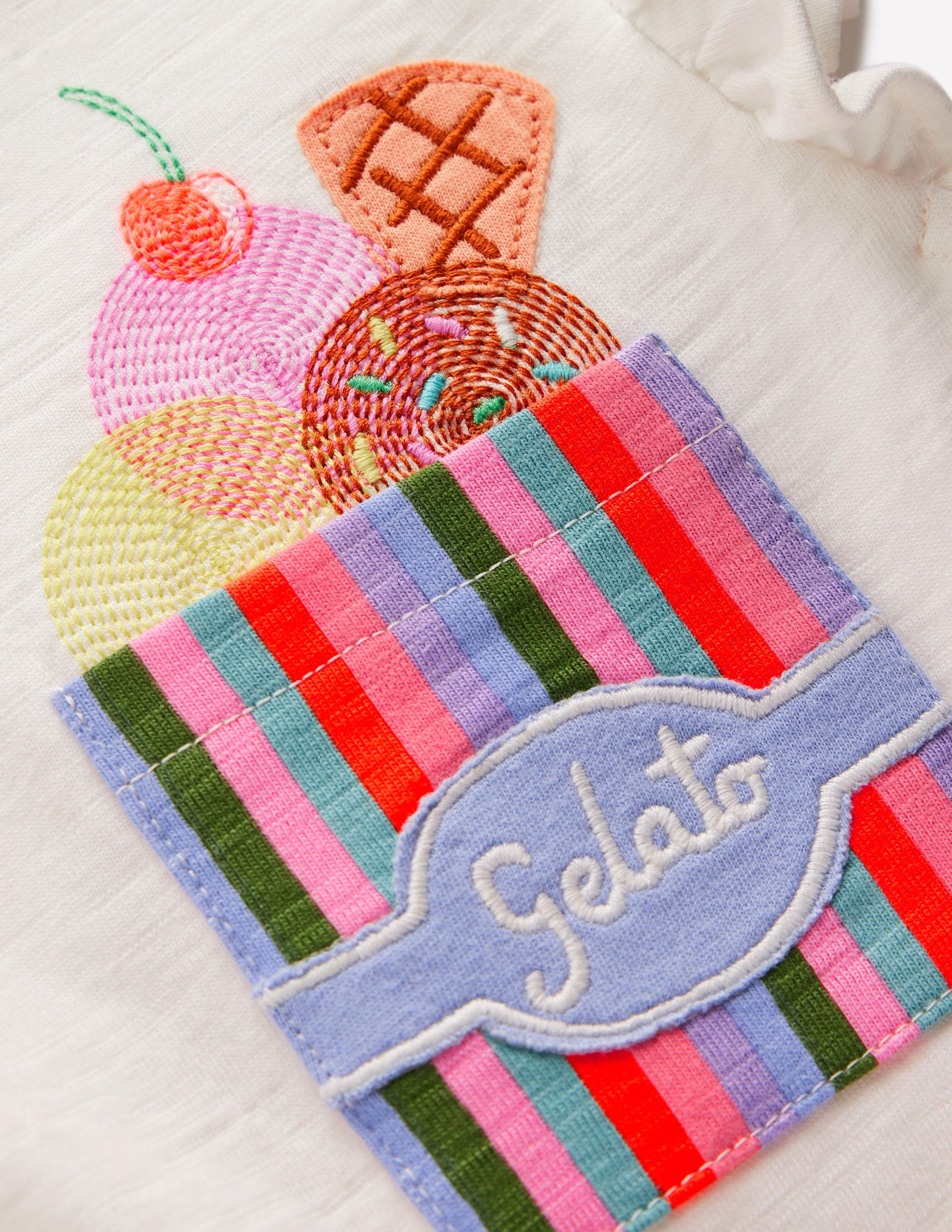 Jerseykleid mit Logotasche-Sanftes Naturweiß Eis-3