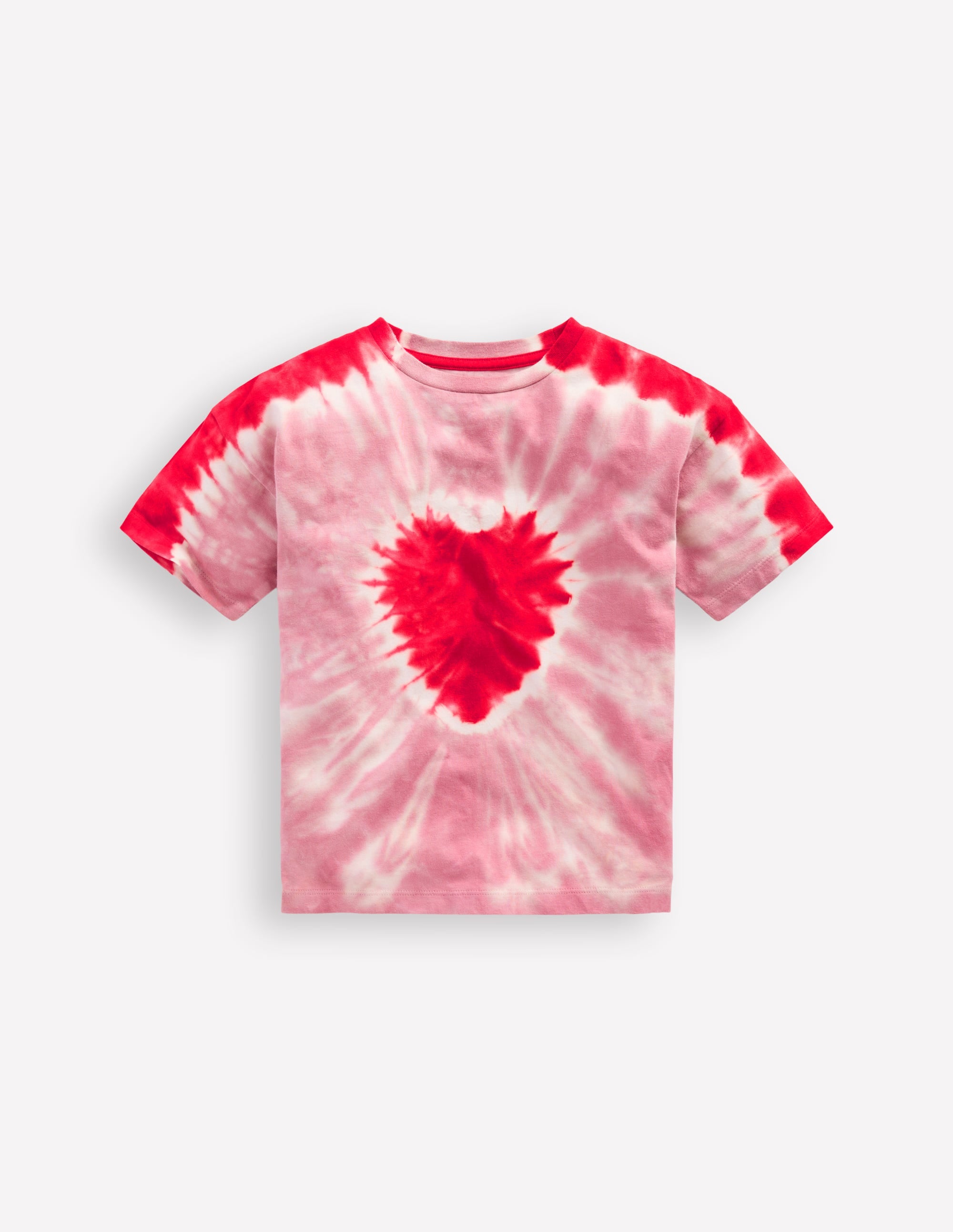 Top tie and dye à logo-Cœur rose vintage - Image 2