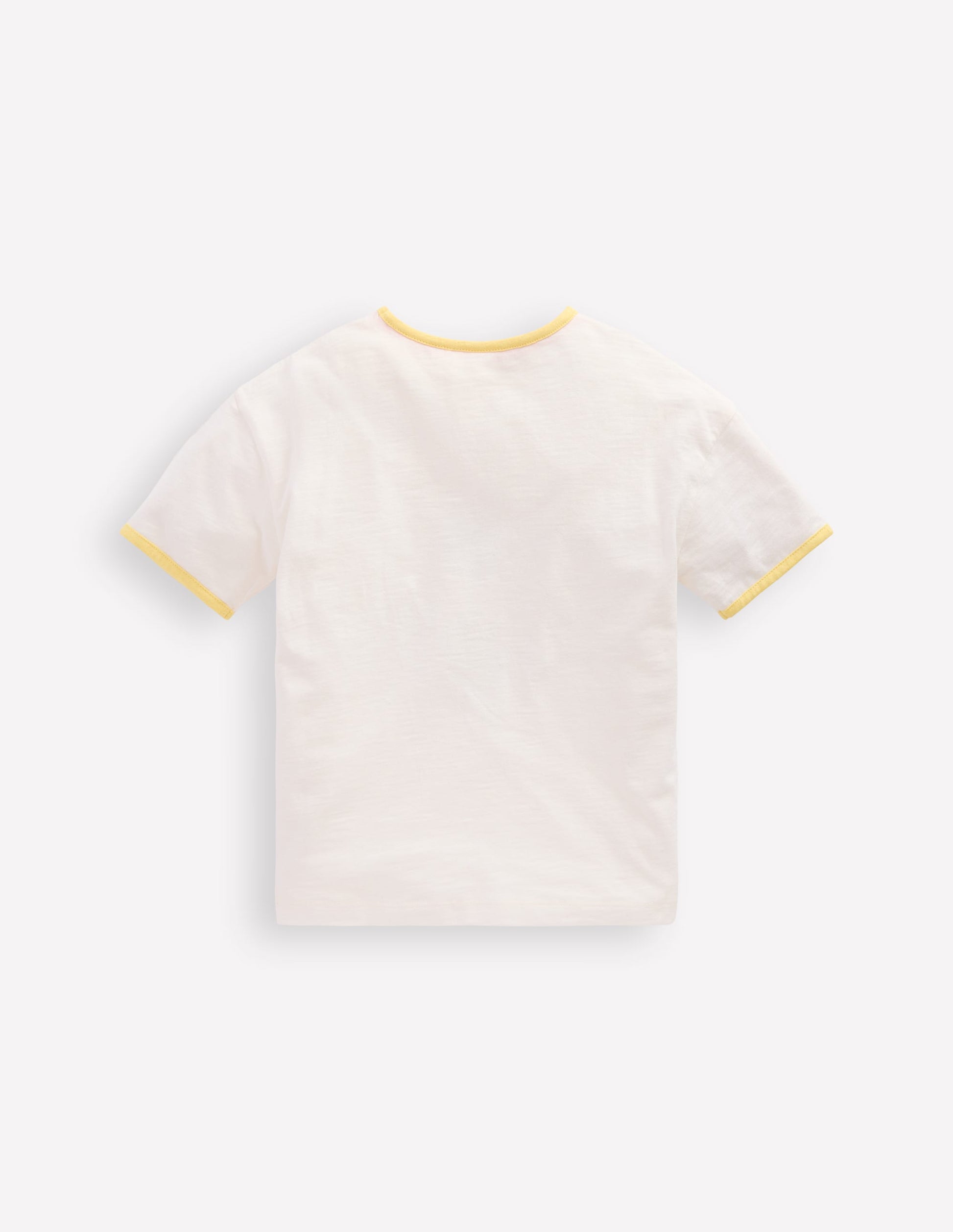 Bedrucktes Ringer-T-Shirt-Naturweiß Sonnenblume-2