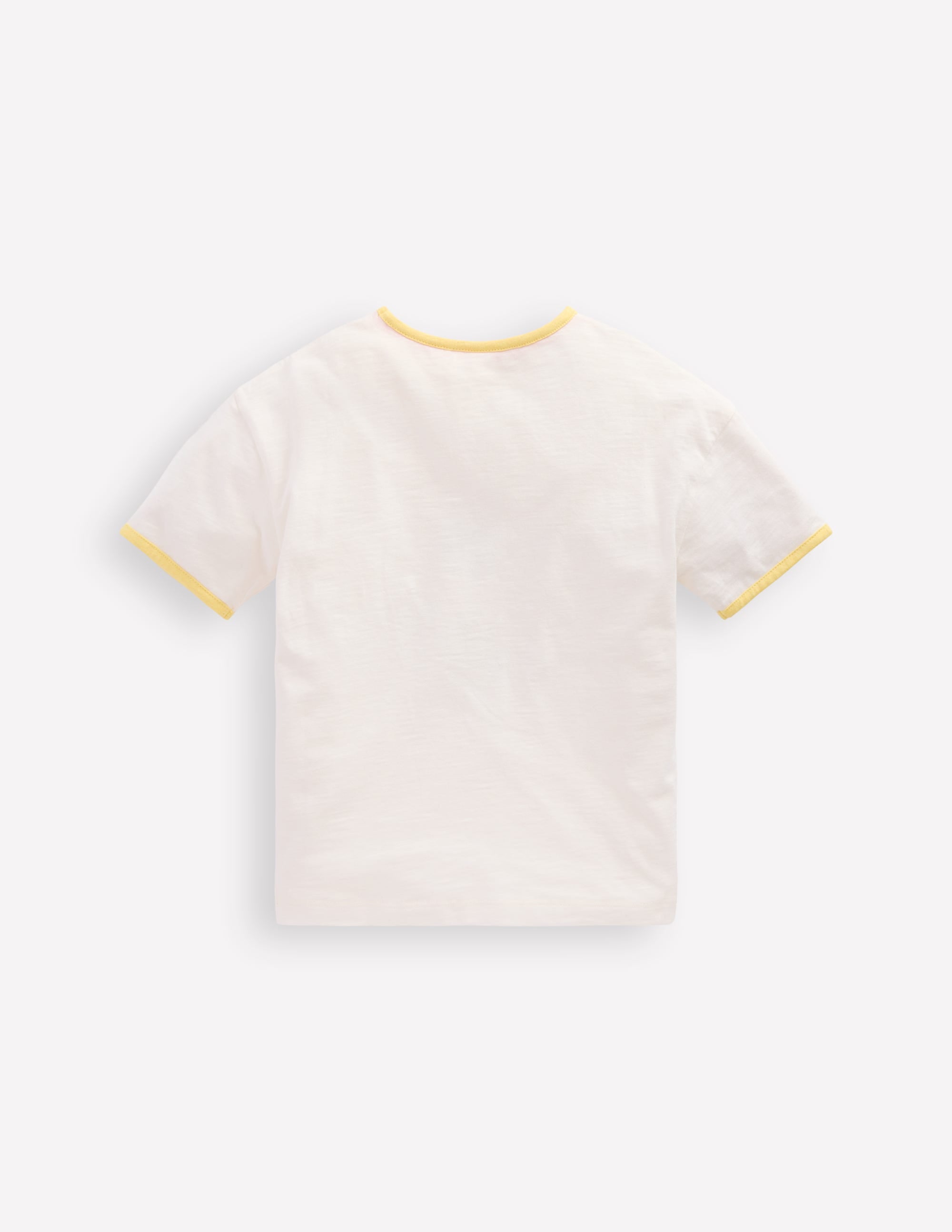 Bedrucktes Ringer-T-Shirt-Naturweiß Sonnenblume - Image 2