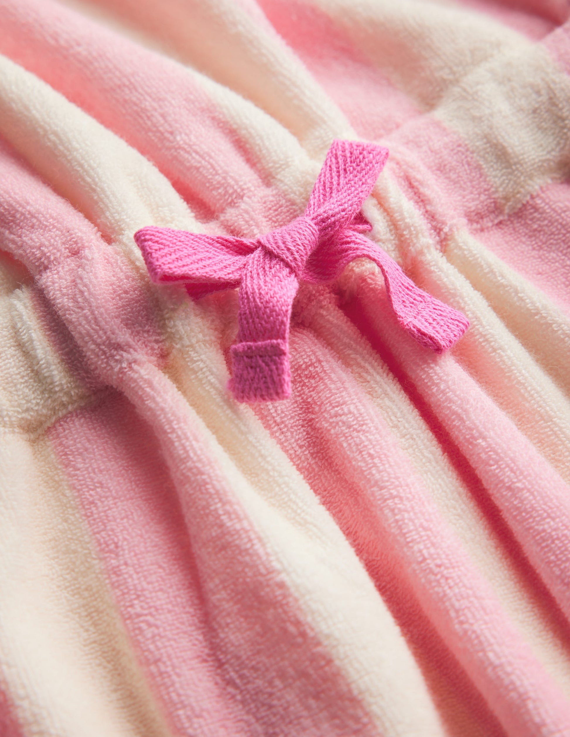 Lockerer Jumpsuit aus Frottee-Frühlingsblüte Rosa Streifen-3