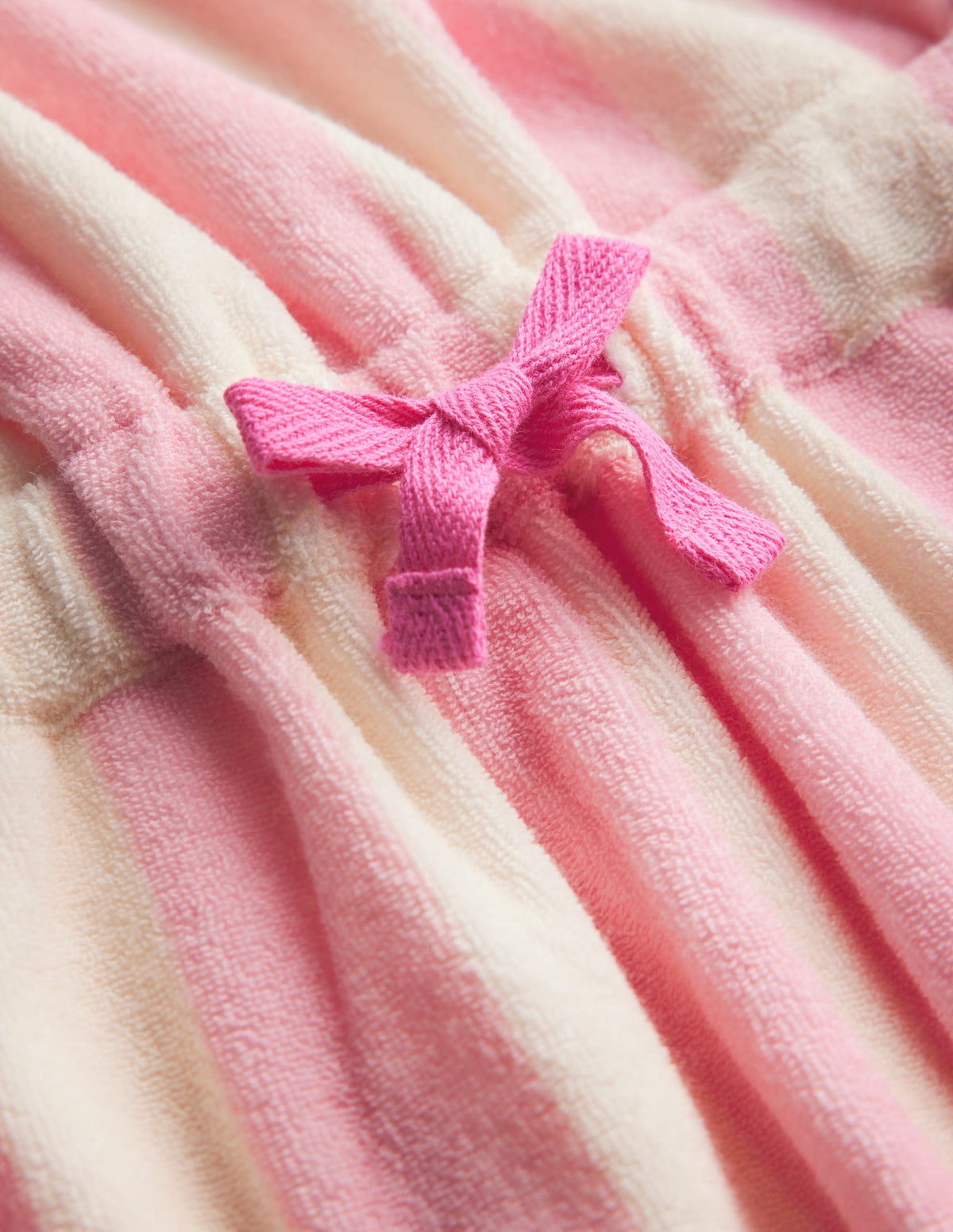 Lockerer Jumpsuit aus Frottee-Frühlingsblüte Rosa Streifen - Image 3