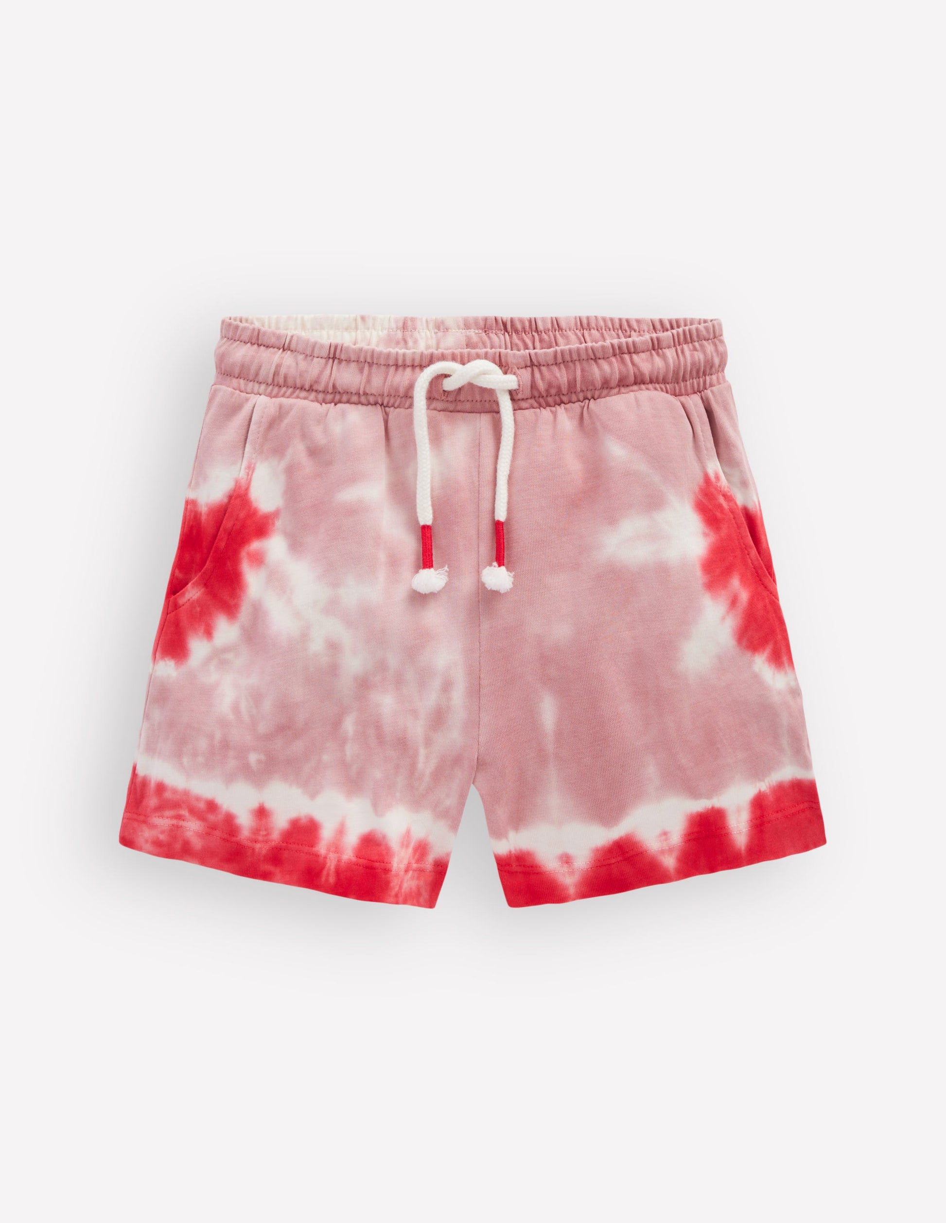 Short avec logo tie and dye-Rose vintage-1