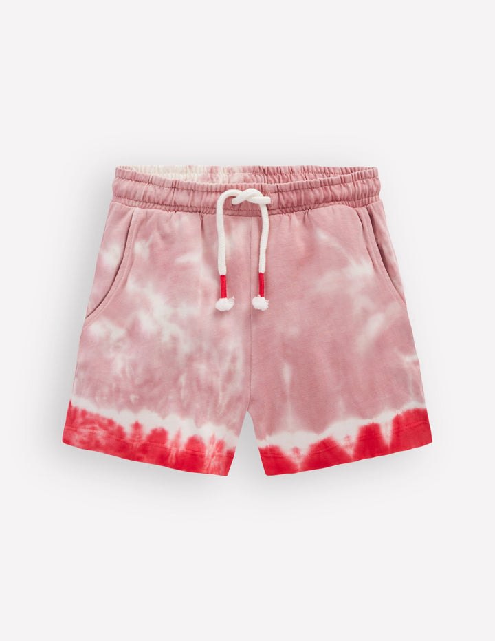 Shorts mit Batikmuster und Logo-Vintage-Rosa